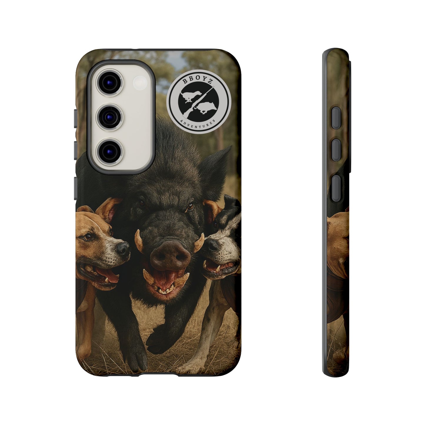 Tough Cases - Wild Boar & Dogs Phone Case - Adventure Vibe, Perfect Gift for Animal Lovers