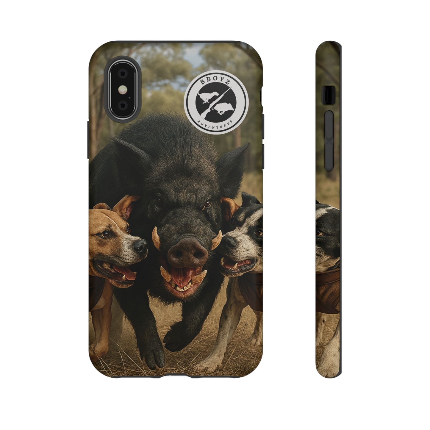 Tough Cases - Wild Boar & Dogs Phone Case - Adventure Vibe, Perfect Gift for Animal Lovers
