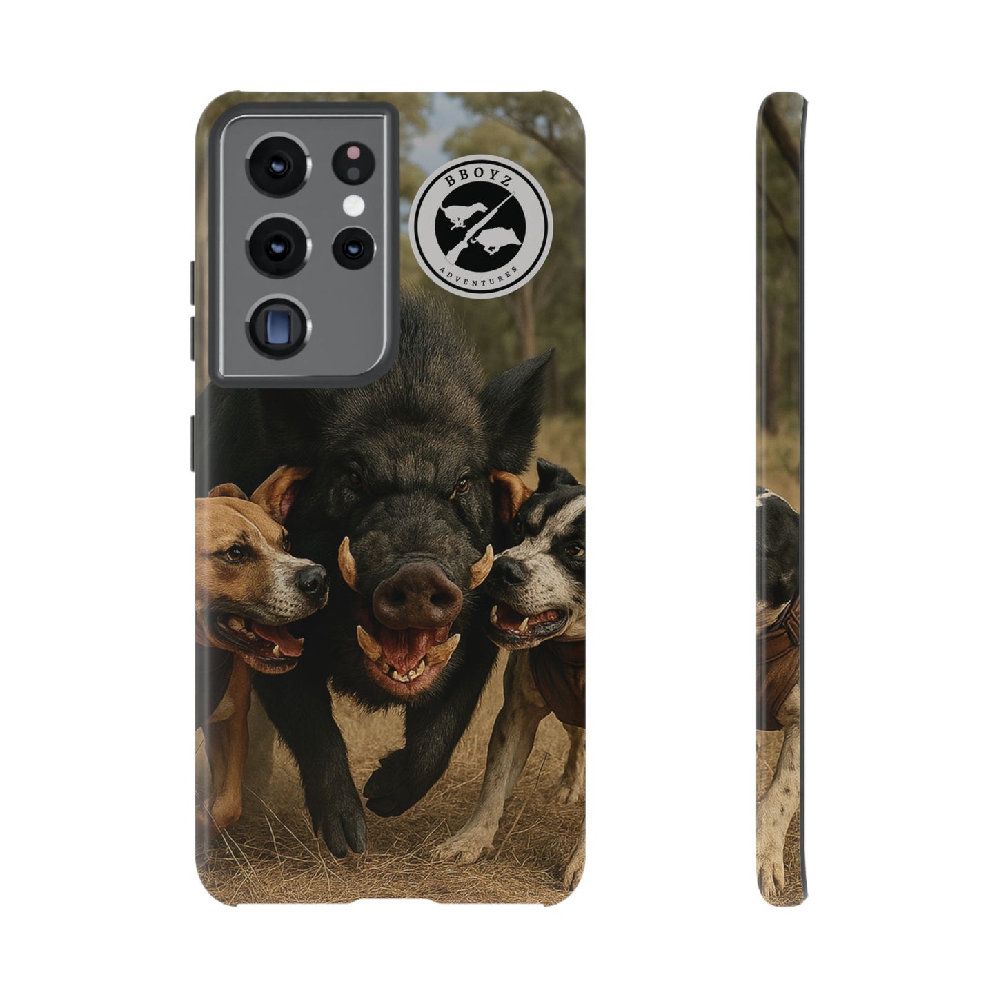 Tough Cases - Wild Boar & Dogs Phone Case - Adventure Vibe, Perfect Gift for Animal Lovers