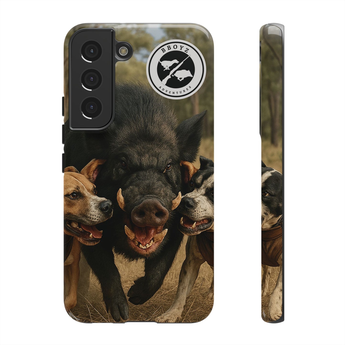 Tough Cases - Wild Boar & Dogs Phone Case - Adventure Vibe, Perfect Gift for Animal Lovers