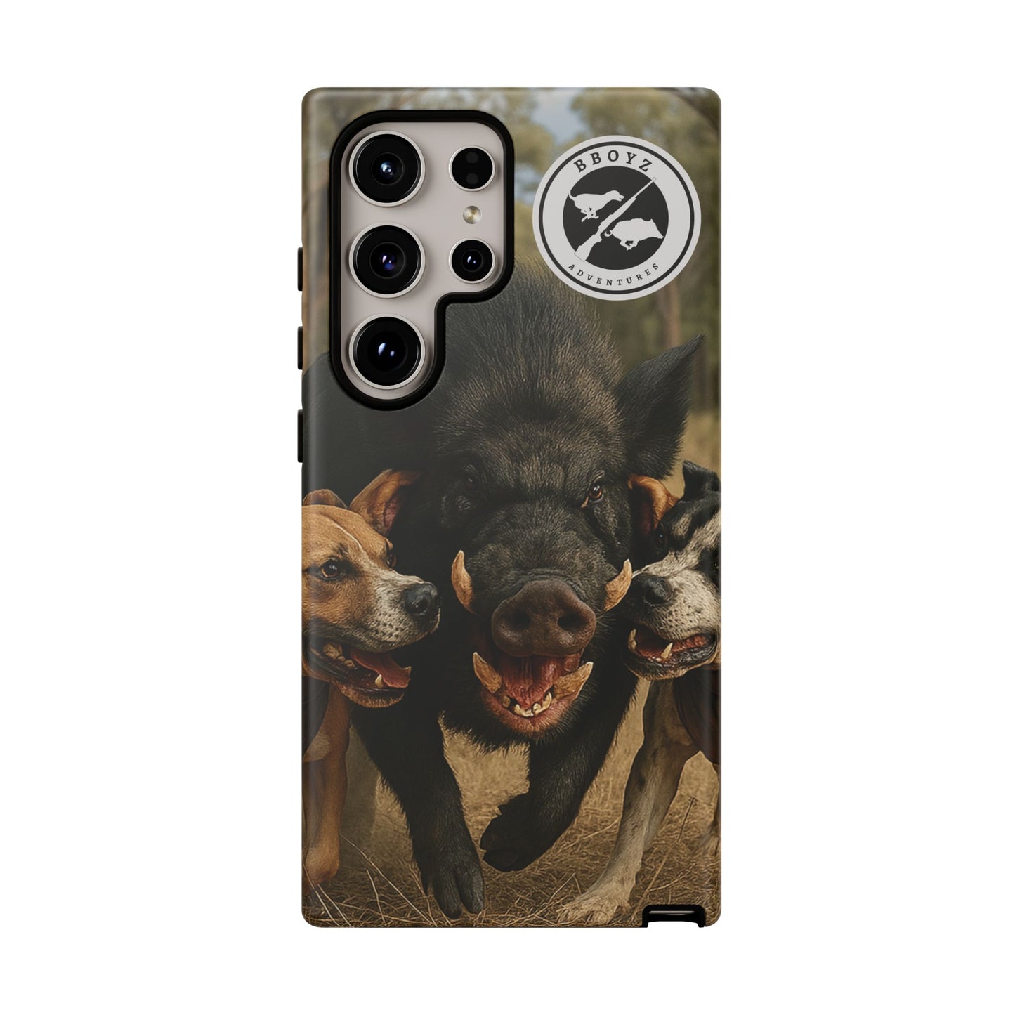 Tough Cases - Wild Boar & Dogs Phone Case - Adventure Vibe, Perfect Gift for Animal Lovers