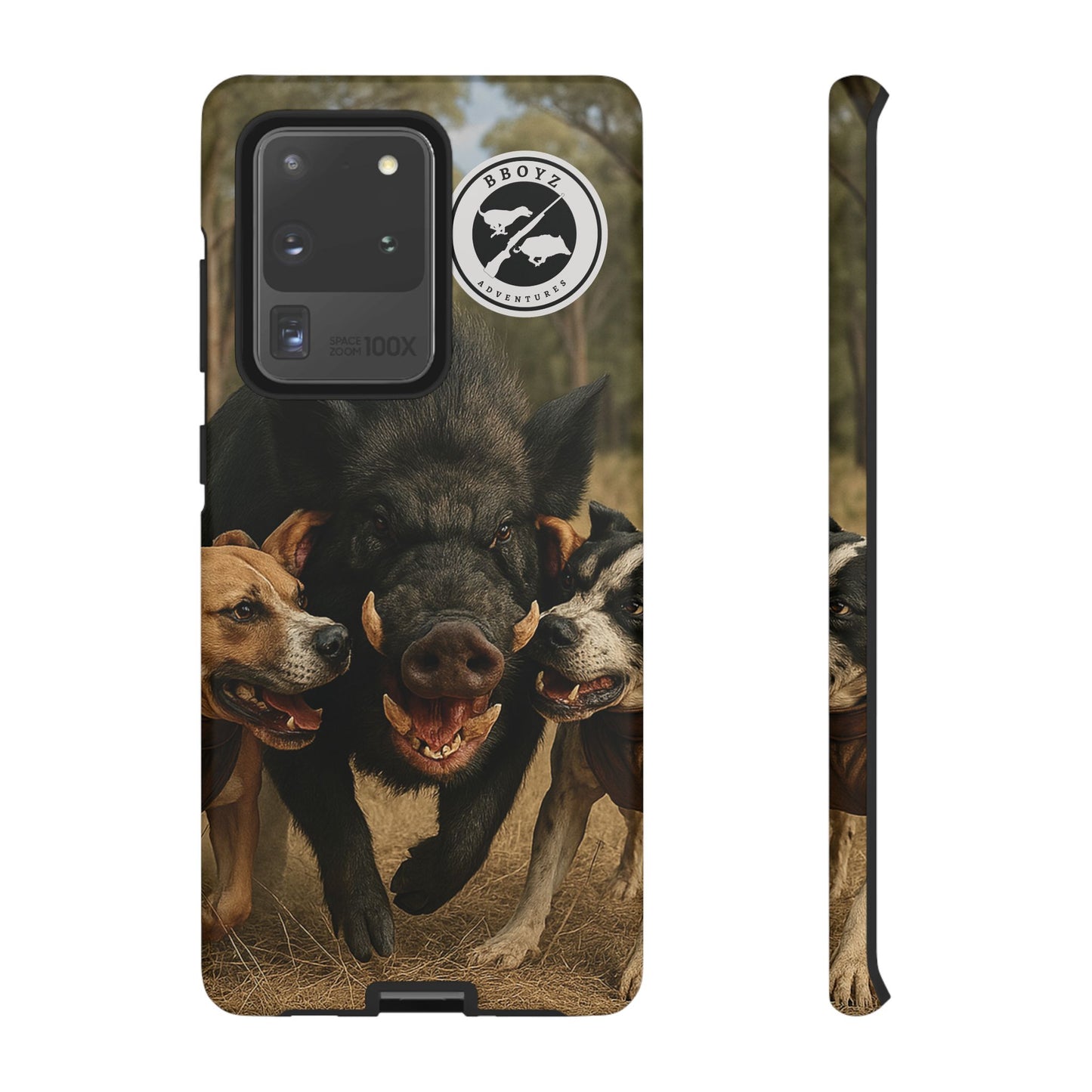 Tough Cases - Wild Boar & Dogs Phone Case - Adventure Vibe, Perfect Gift for Animal Lovers