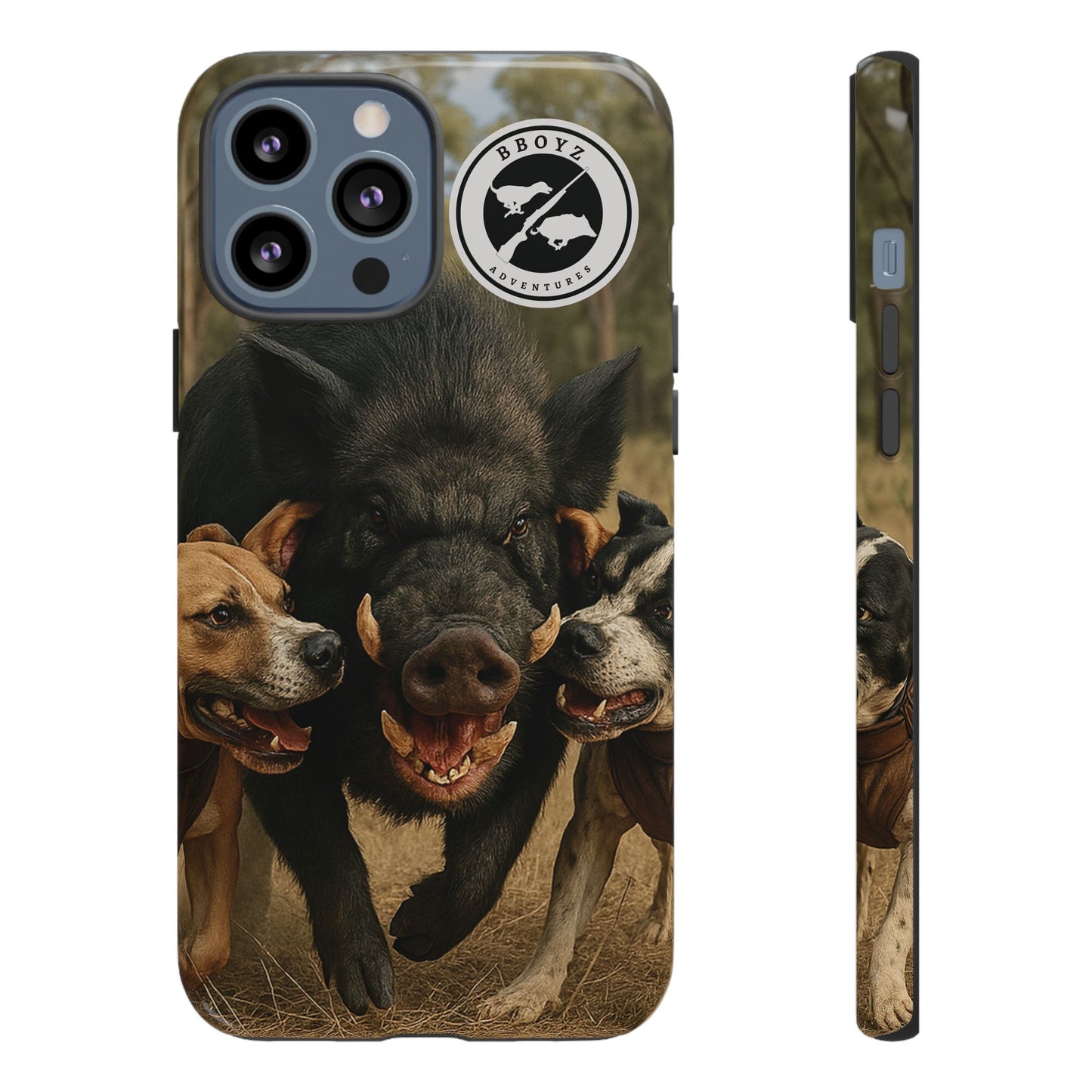 Tough Cases - Wild Boar & Dogs Phone Case - Adventure Vibe, Perfect Gift for Animal Lovers