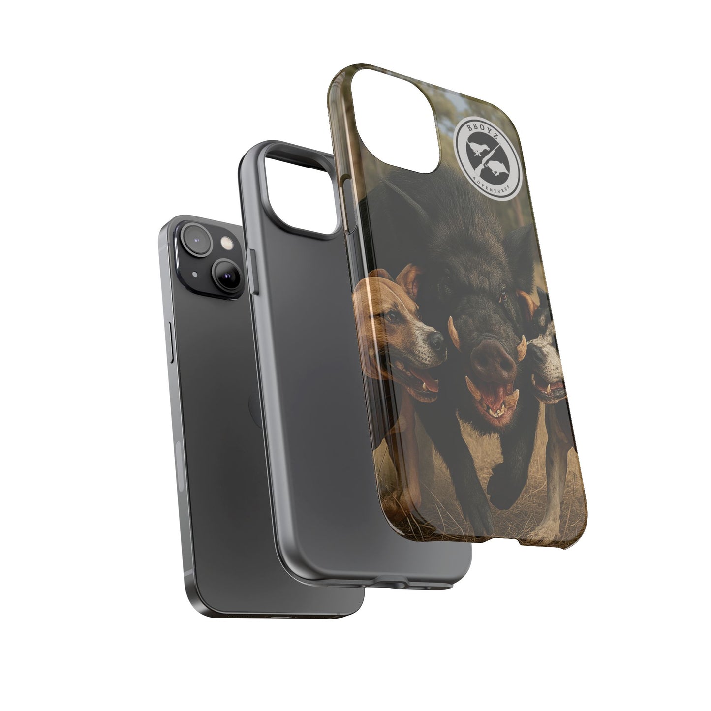 Tough Cases - Wild Boar & Dogs Phone Case - Adventure Vibe, Perfect Gift for Animal Lovers