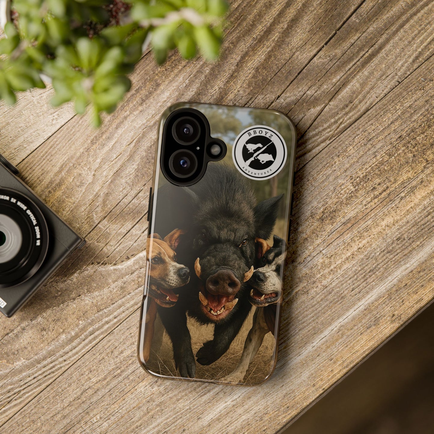Tough Cases - Wild Boar & Dogs Phone Case - Adventure Vibe, Perfect Gift for Animal Lovers