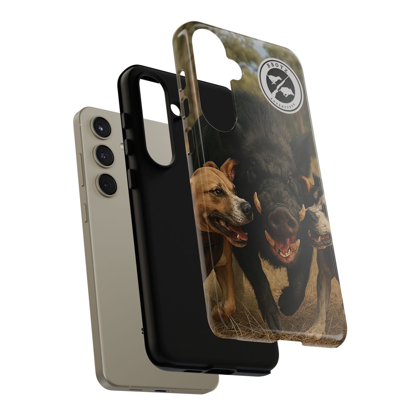 Tough Cases - Wild Boar & Dogs Phone Case - Adventure Vibe, Perfect Gift for Animal Lovers