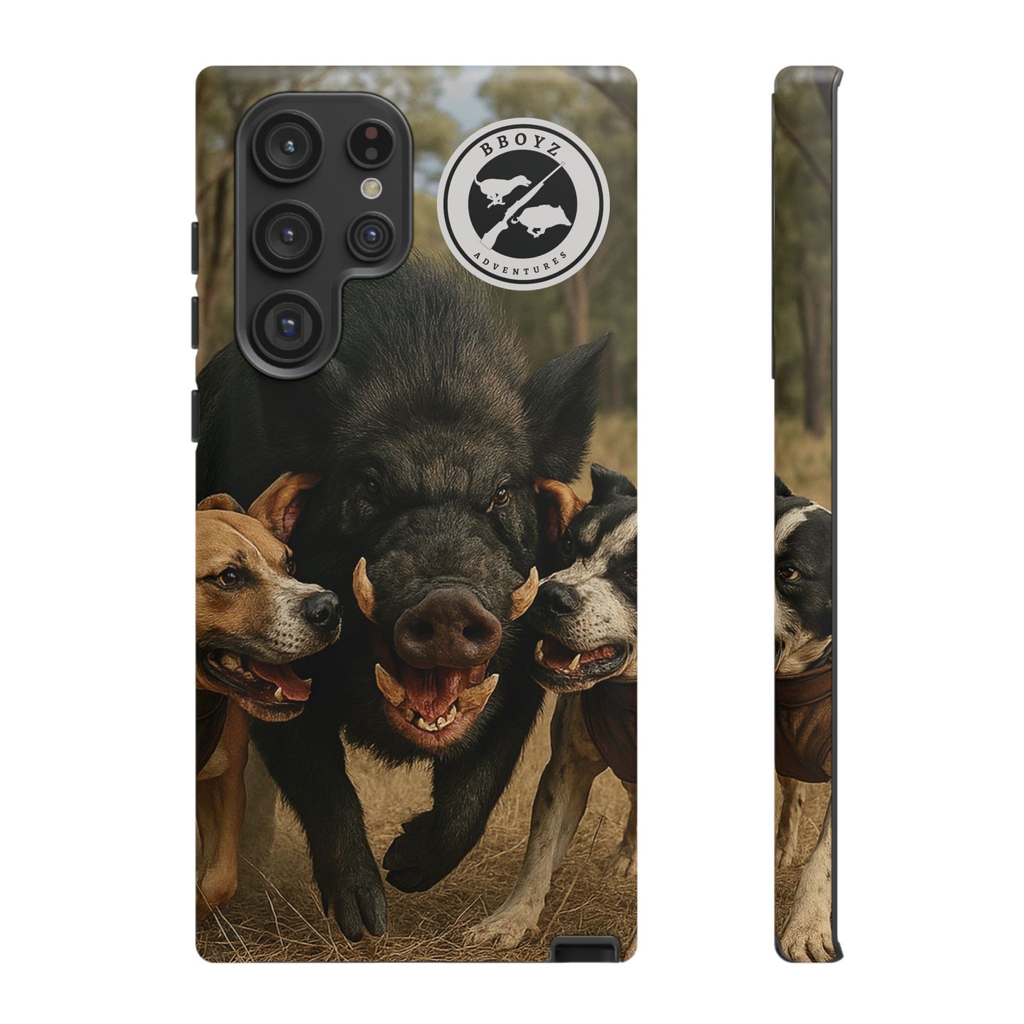 Tough Cases - Wild Boar & Dogs Phone Case - Adventure Vibe, Perfect Gift for Animal Lovers
