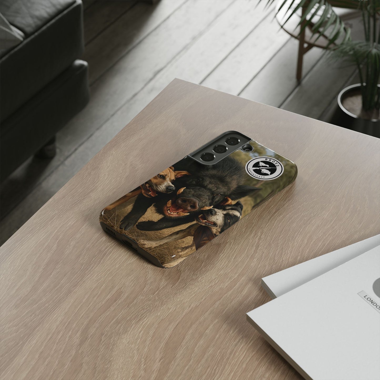 Tough Cases - Wild Boar & Dogs Phone Case - Adventure Vibe, Perfect Gift for Animal Lovers