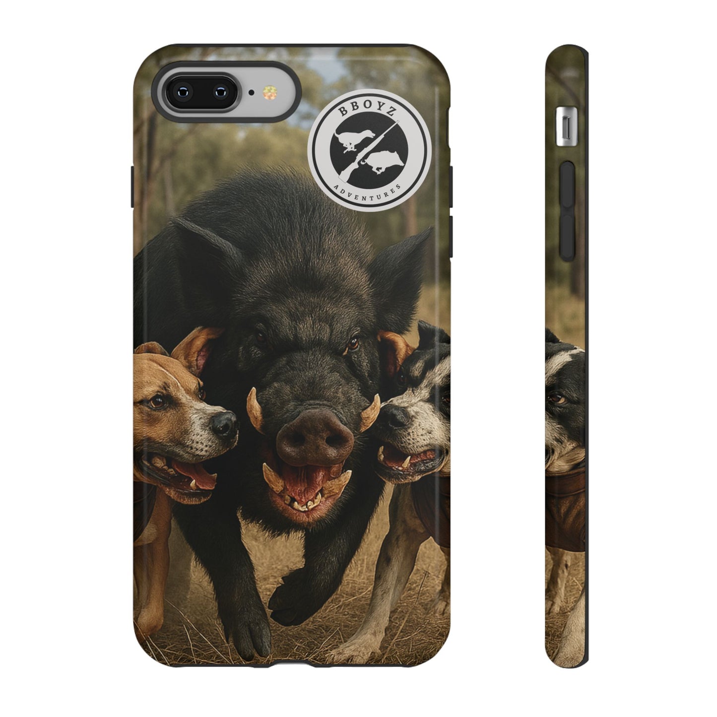 Tough Cases - Wild Boar & Dogs Phone Case - Adventure Vibe, Perfect Gift for Animal Lovers