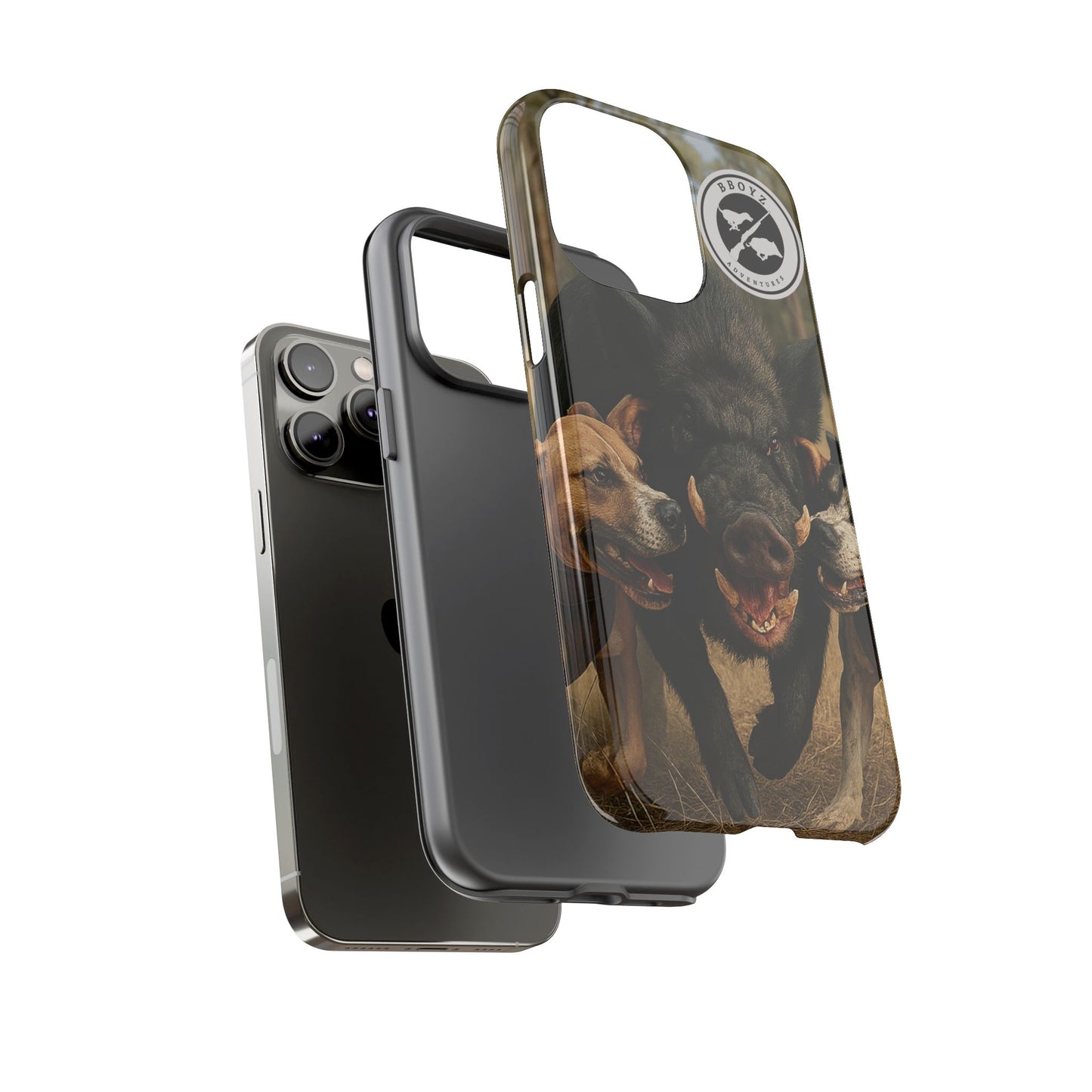 Tough Cases - Wild Boar & Dogs Phone Case - Adventure Vibe, Perfect Gift for Animal Lovers