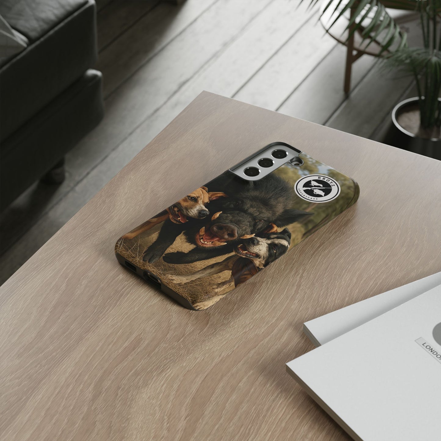 Tough Cases - Wild Boar & Dogs Phone Case - Adventure Vibe, Perfect Gift for Animal Lovers