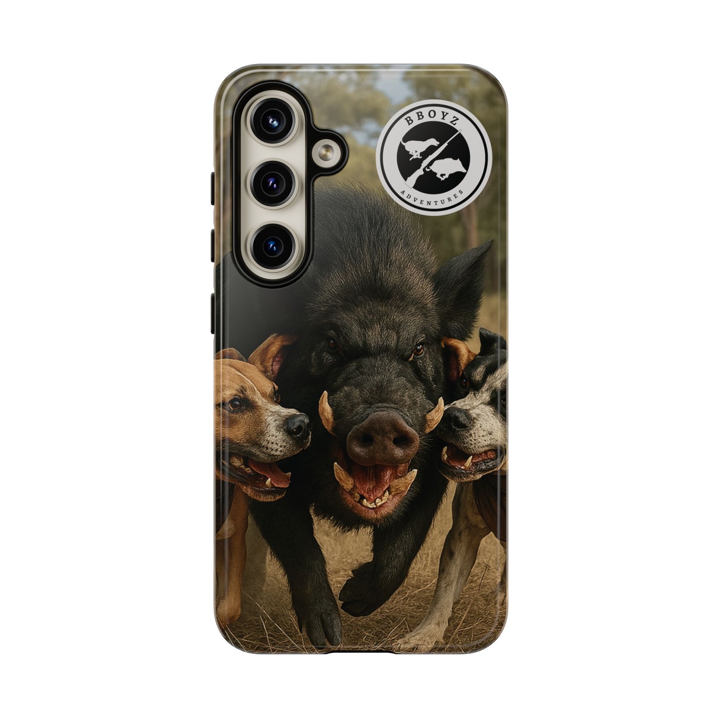 Tough Cases - Wild Boar & Dogs Phone Case - Adventure Vibe, Perfect Gift for Animal Lovers