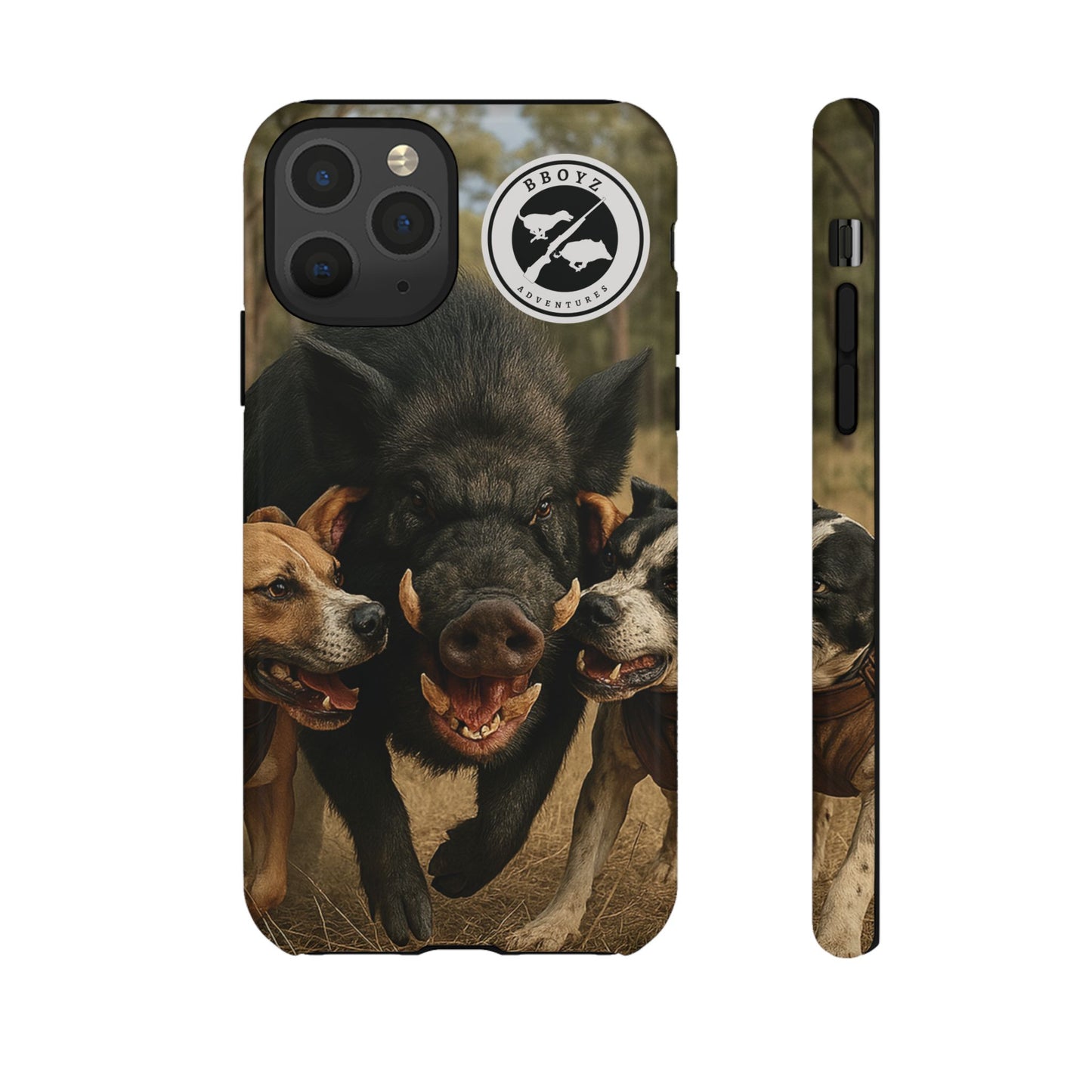 Tough Cases - Wild Boar & Dogs Phone Case - Adventure Vibe, Perfect Gift for Animal Lovers