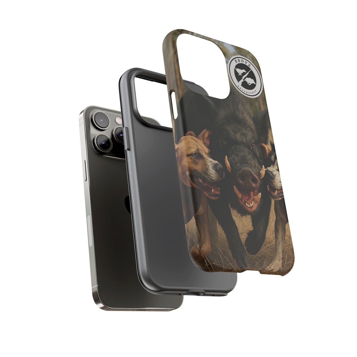 Tough Cases - Wild Boar & Dogs Phone Case - Adventure Vibe, Perfect Gift for Animal Lovers