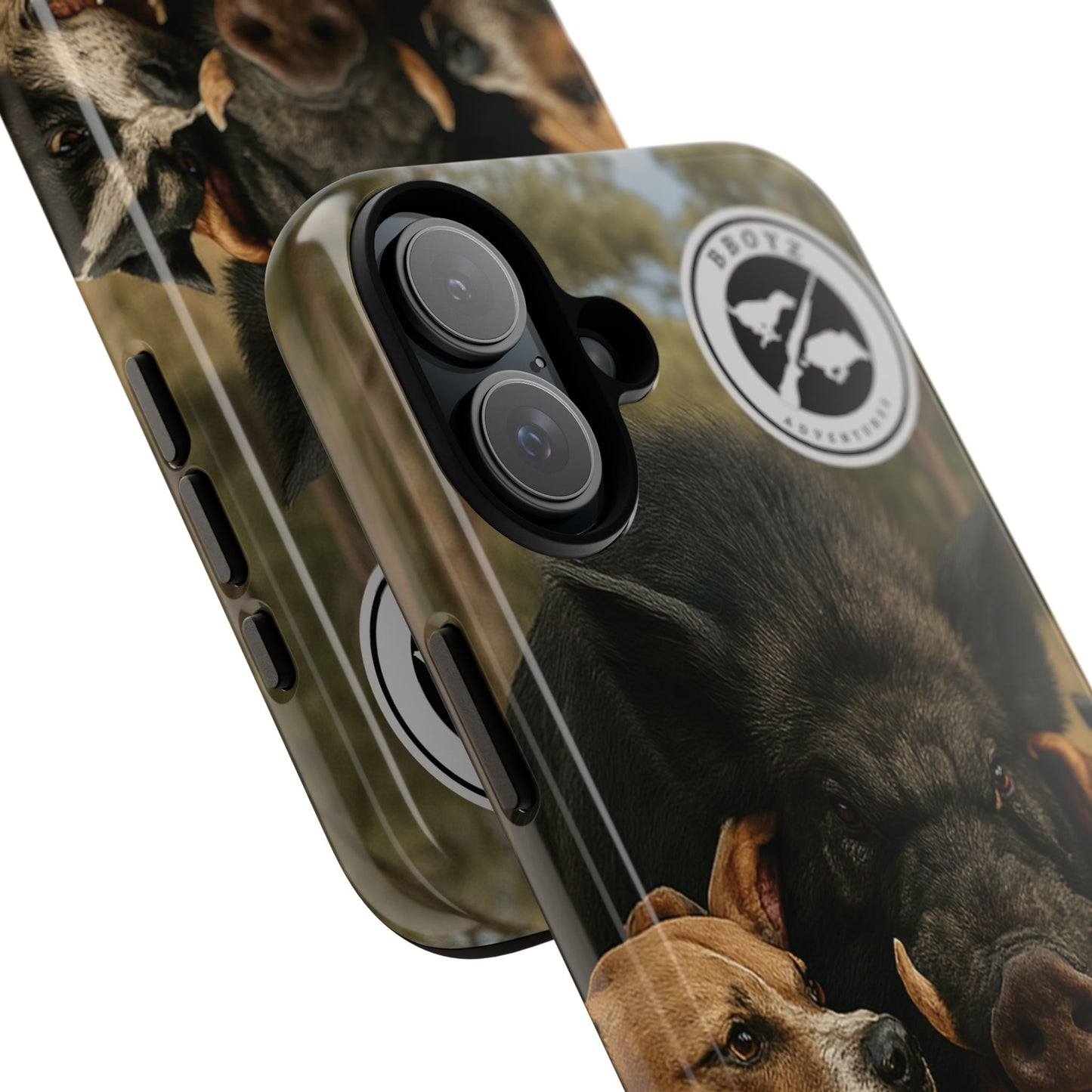 Tough Cases - Wild Boar & Dogs Phone Case - Adventure Vibe, Perfect Gift for Animal Lovers