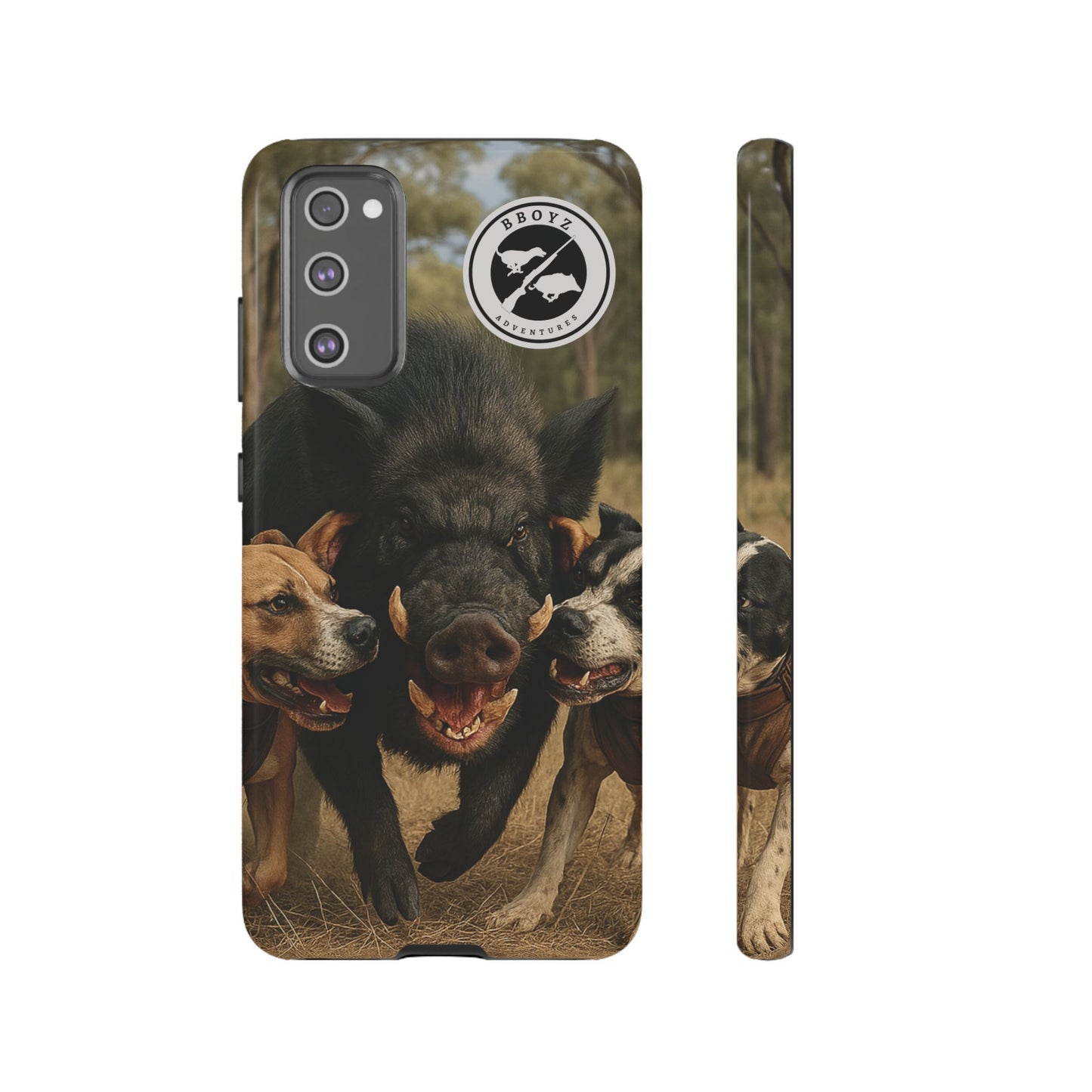 Tough Cases - Wild Boar & Dogs Phone Case - Adventure Vibe, Perfect Gift for Animal Lovers