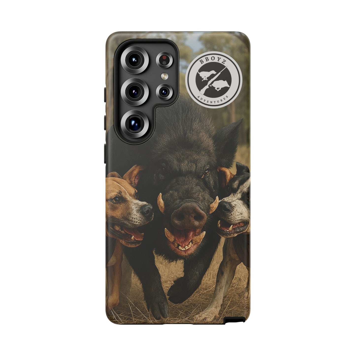 Tough Cases - Wild Boar & Dogs Phone Case - Adventure Vibe, Perfect Gift for Animal Lovers