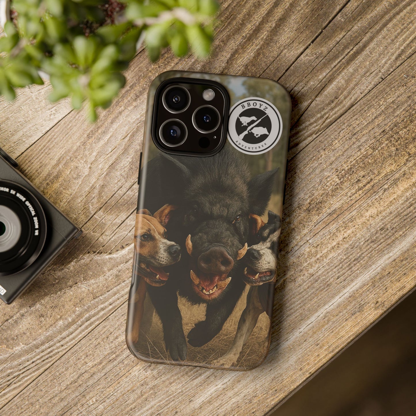 Tough Cases - Wild Boar & Dogs Phone Case - Adventure Vibe, Perfect Gift for Animal Lovers