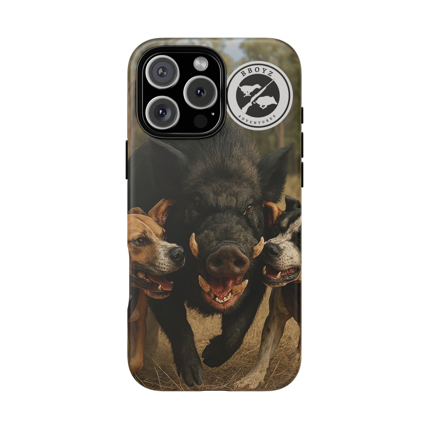Tough Cases - Wild Boar & Dogs Phone Case - Adventure Vibe, Perfect Gift for Animal Lovers