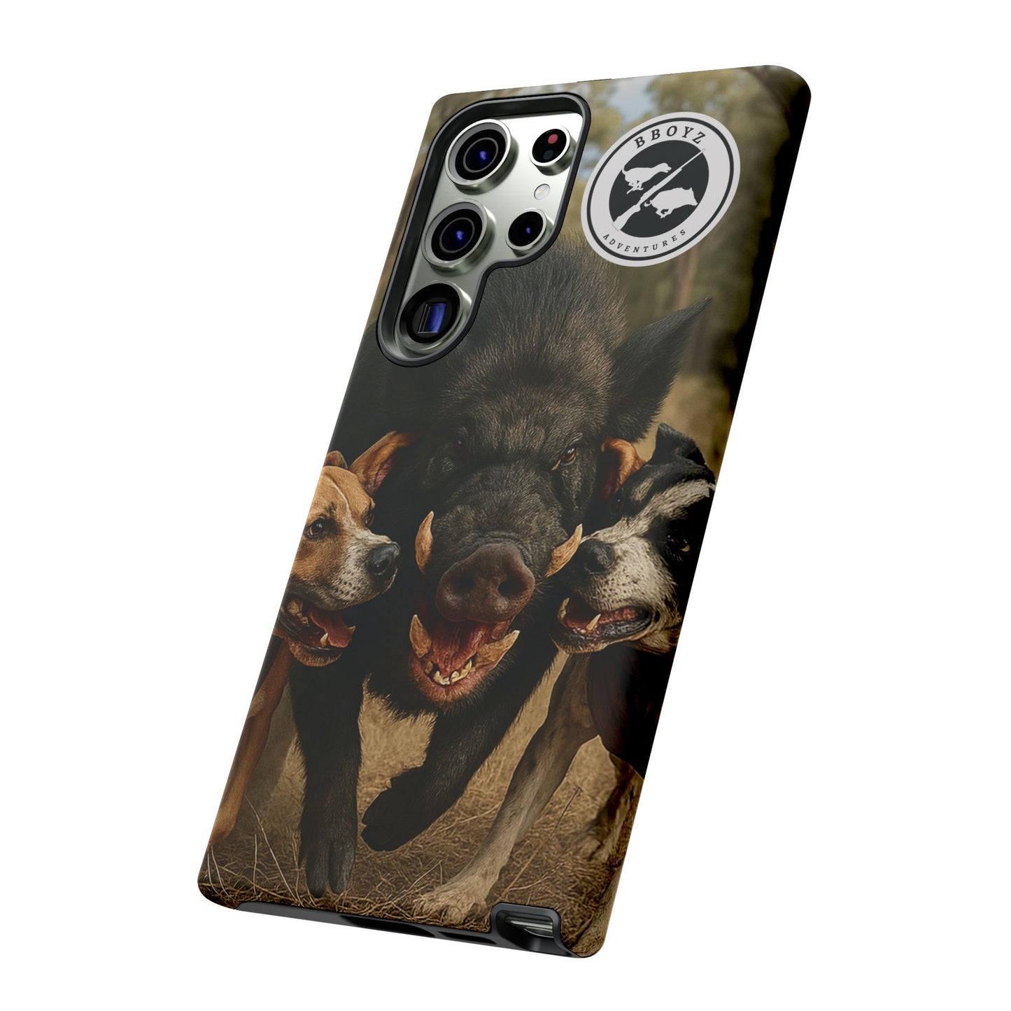 Tough Cases - Wild Boar & Dogs Phone Case - Adventure Vibe, Perfect Gift for Animal Lovers