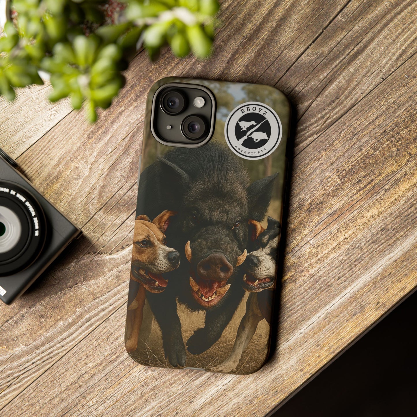Tough Cases - Wild Boar & Dogs Phone Case - Adventure Vibe, Perfect Gift for Animal Lovers