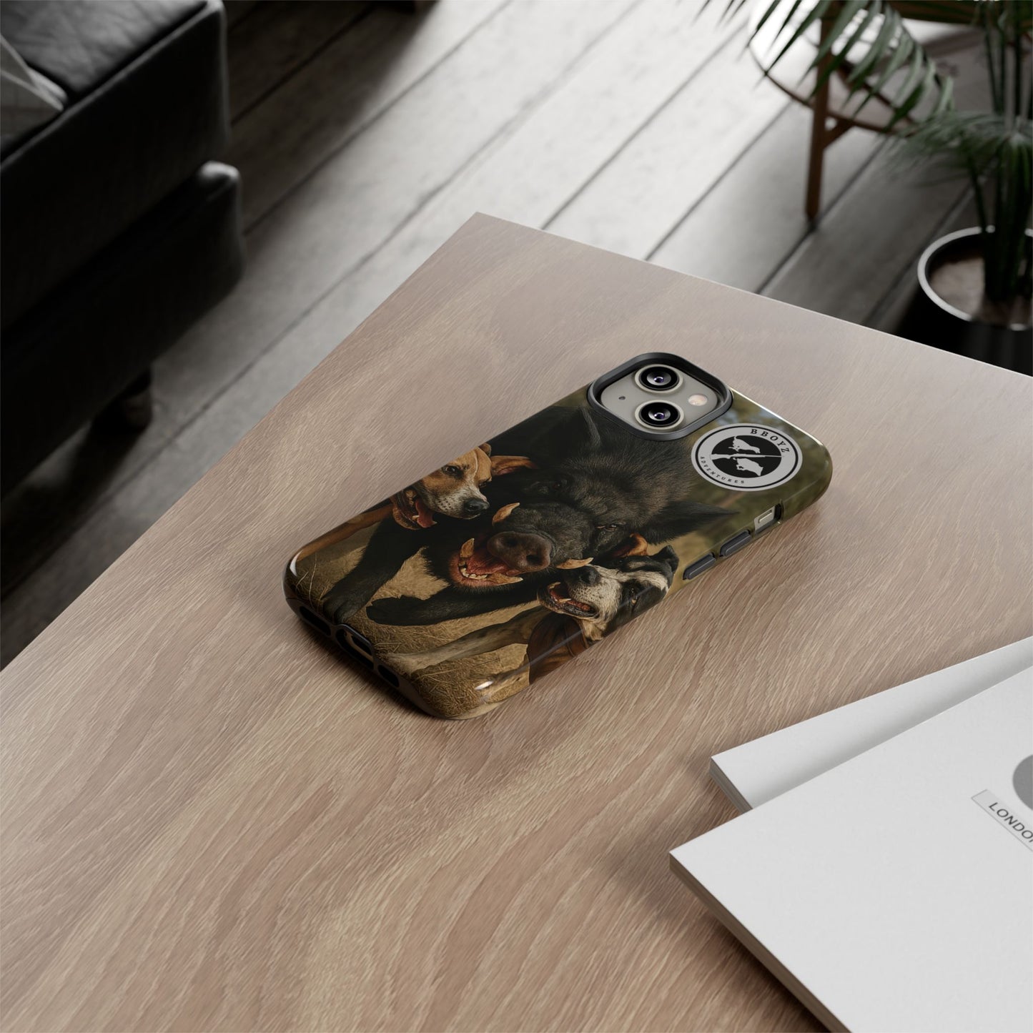 Tough Cases - Wild Boar & Dogs Phone Case - Adventure Vibe, Perfect Gift for Animal Lovers