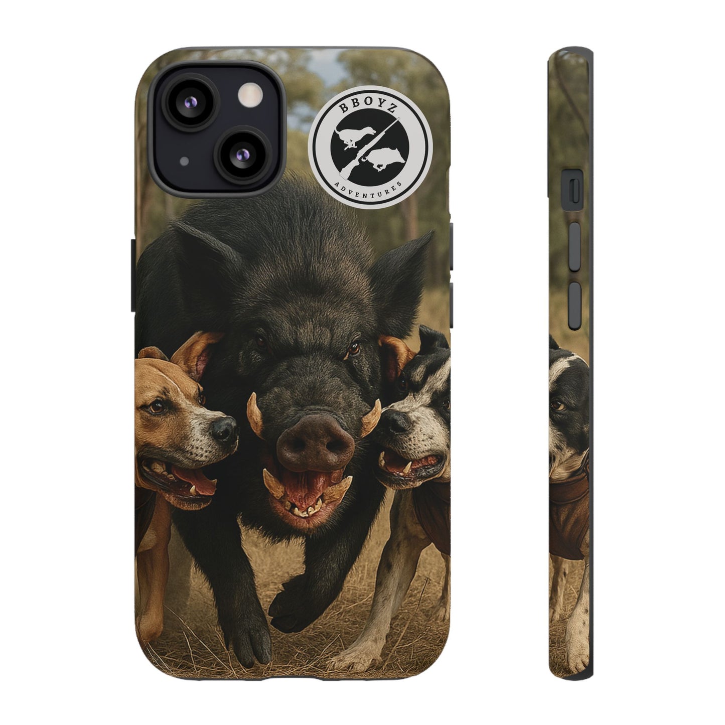 Tough Cases - Wild Boar & Dogs Phone Case - Adventure Vibe, Perfect Gift for Animal Lovers