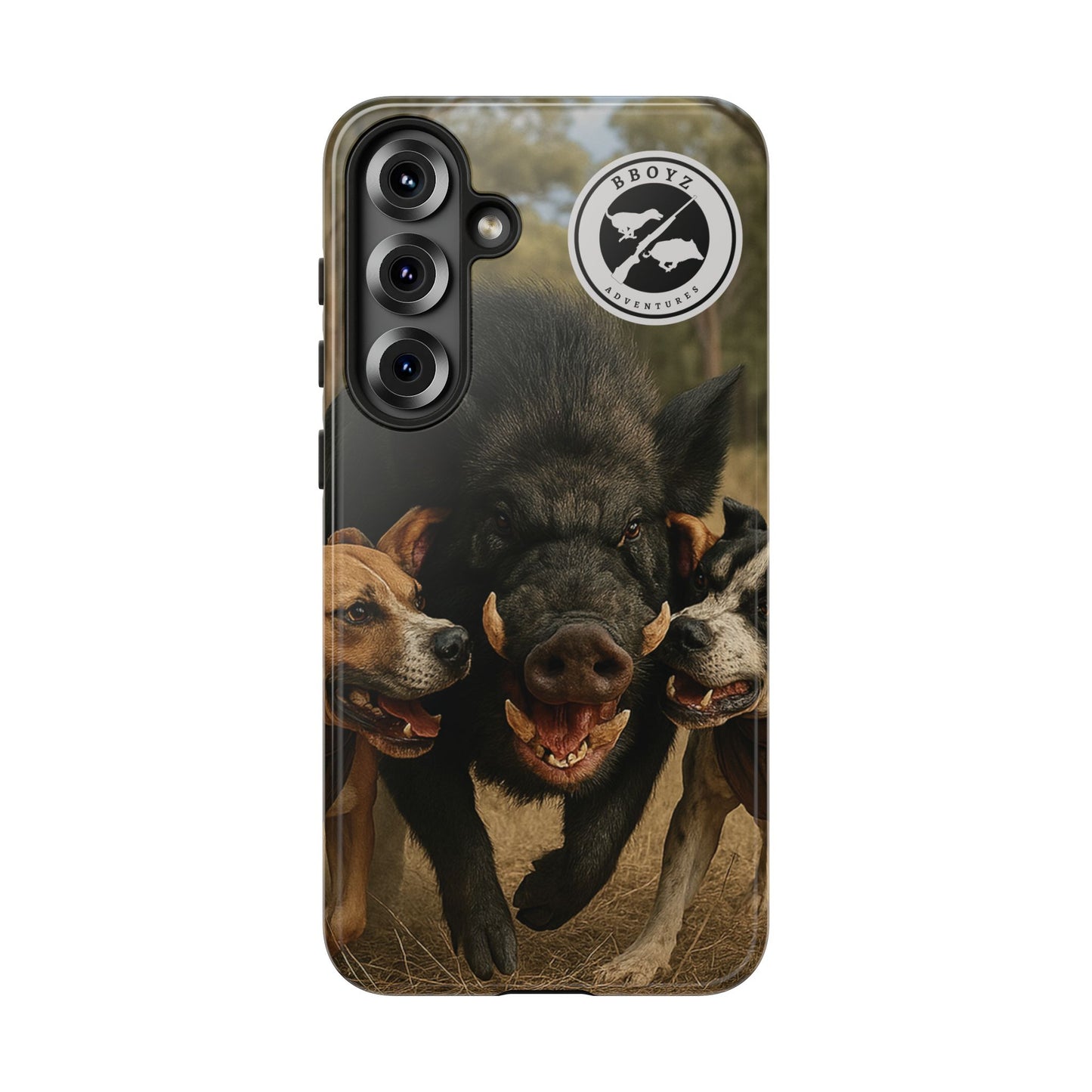 Tough Cases - Wild Boar & Dogs Phone Case - Adventure Vibe, Perfect Gift for Animal Lovers