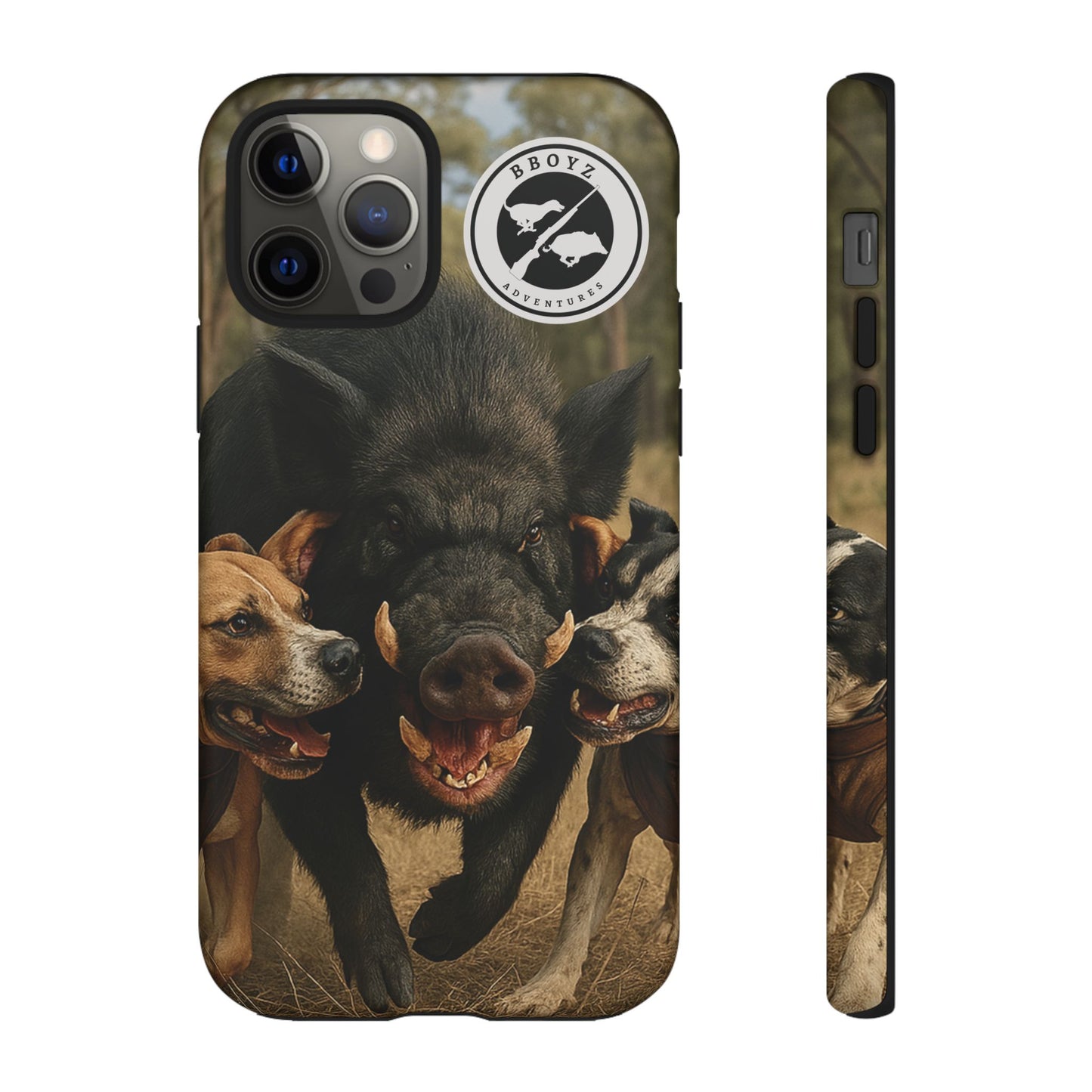 Tough Cases - Wild Boar & Dogs Phone Case - Adventure Vibe, Perfect Gift for Animal Lovers