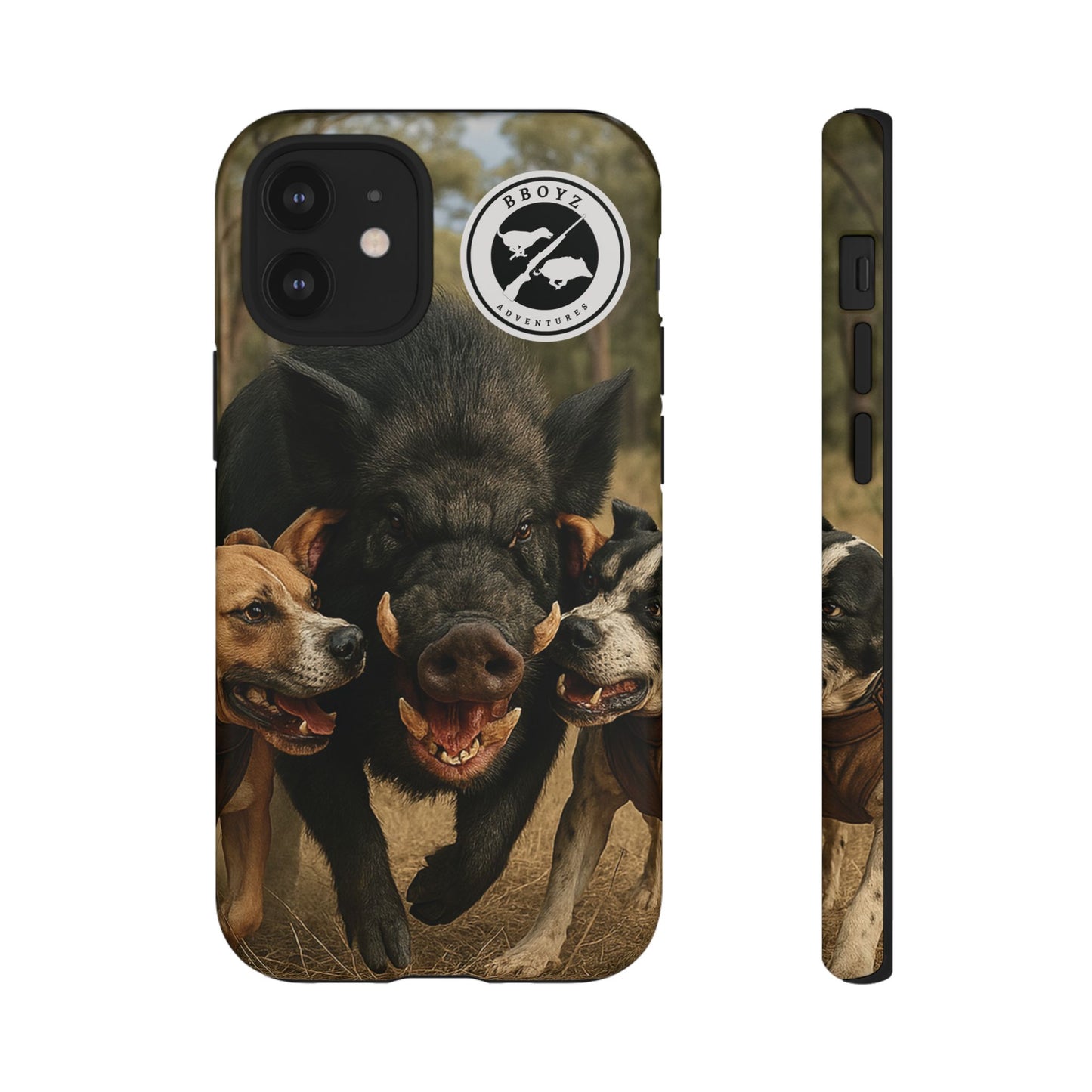 Tough Cases - Wild Boar & Dogs Phone Case - Adventure Vibe, Perfect Gift for Animal Lovers