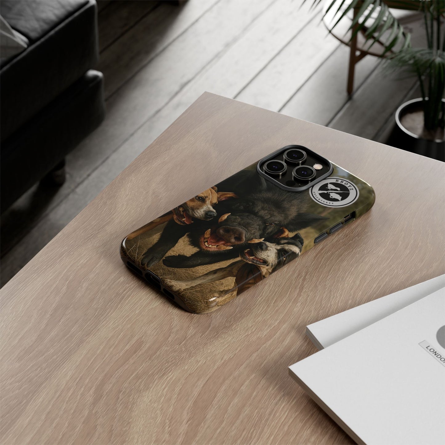 Tough Cases - Wild Boar & Dogs Phone Case - Adventure Vibe, Perfect Gift for Animal Lovers