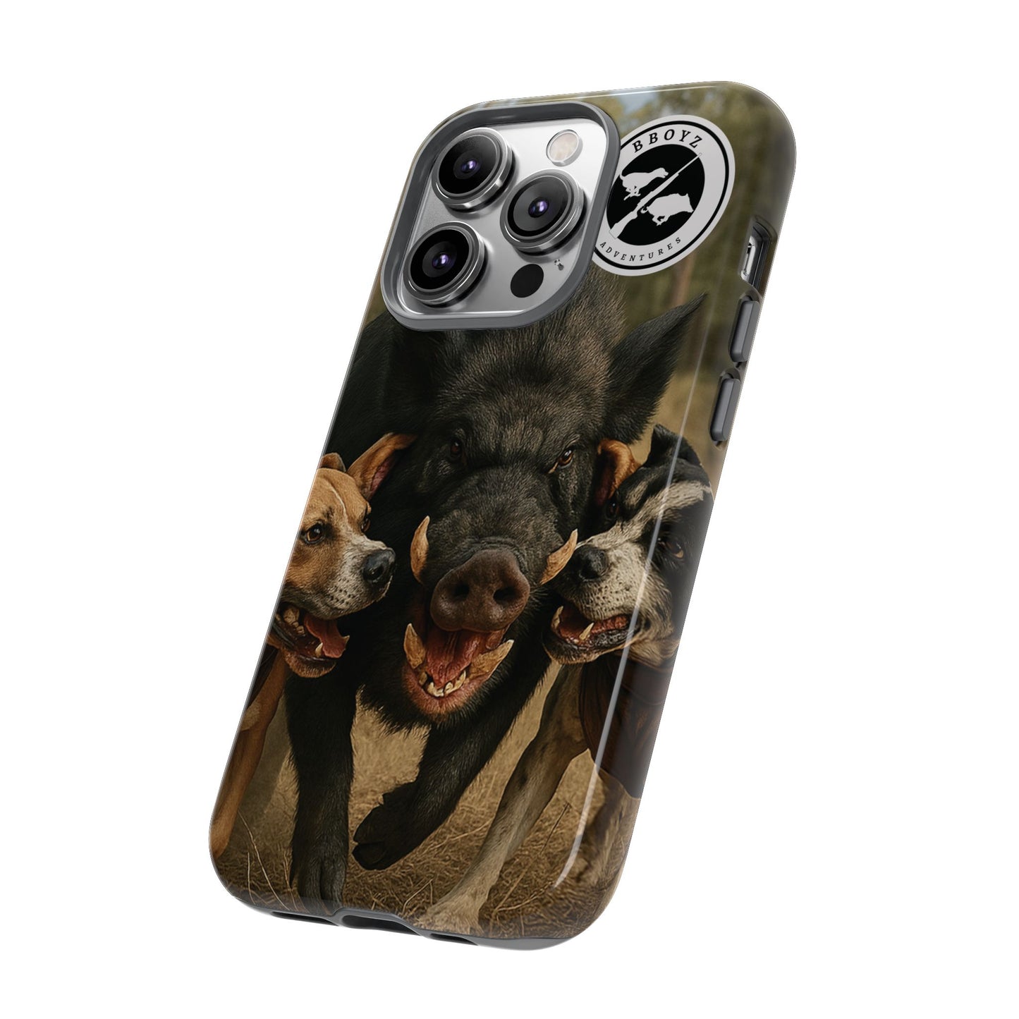 Tough Cases - Wild Boar & Dogs Phone Case - Adventure Vibe, Perfect Gift for Animal Lovers