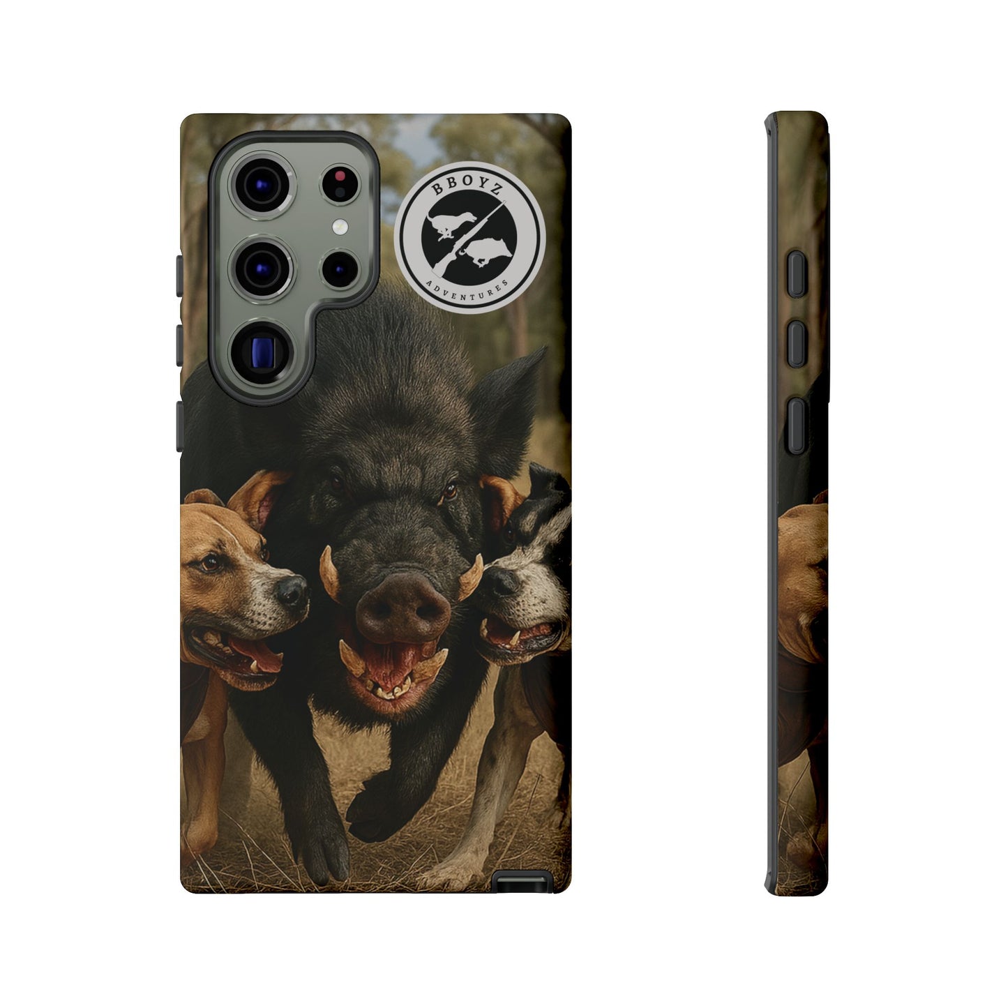 Tough Cases - Wild Boar & Dogs Phone Case - Adventure Vibe, Perfect Gift for Animal Lovers