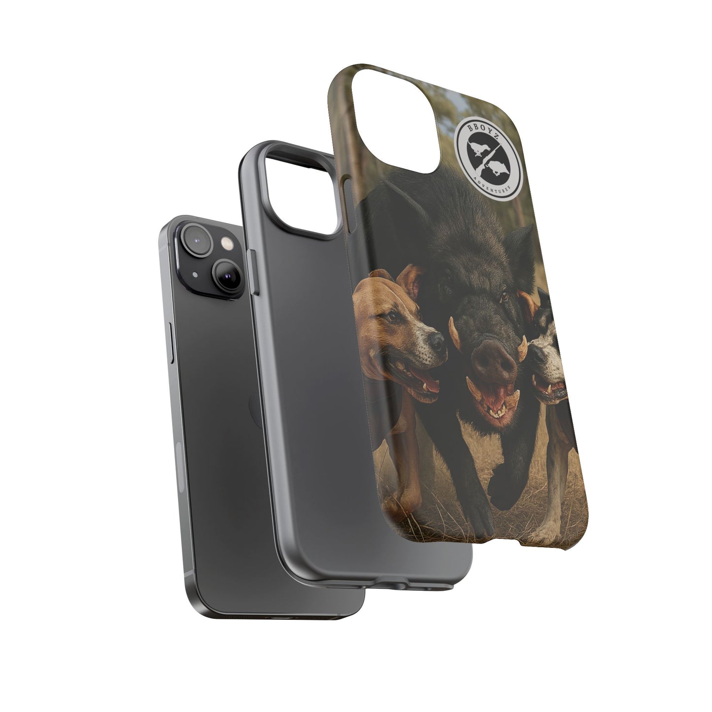 Tough Cases - Wild Boar & Dogs Phone Case - Adventure Vibe, Perfect Gift for Animal Lovers