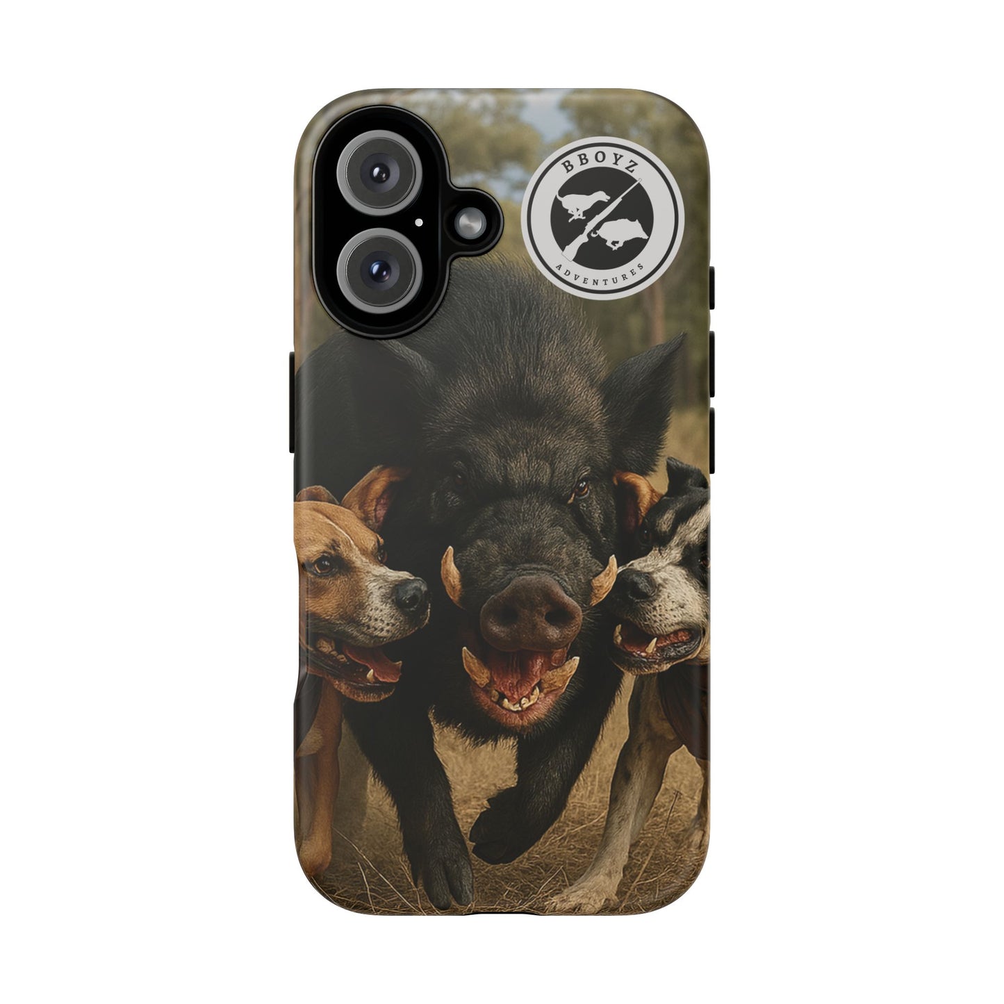 Tough Cases - Wild Boar & Dogs Phone Case - Adventure Vibe, Perfect Gift for Animal Lovers