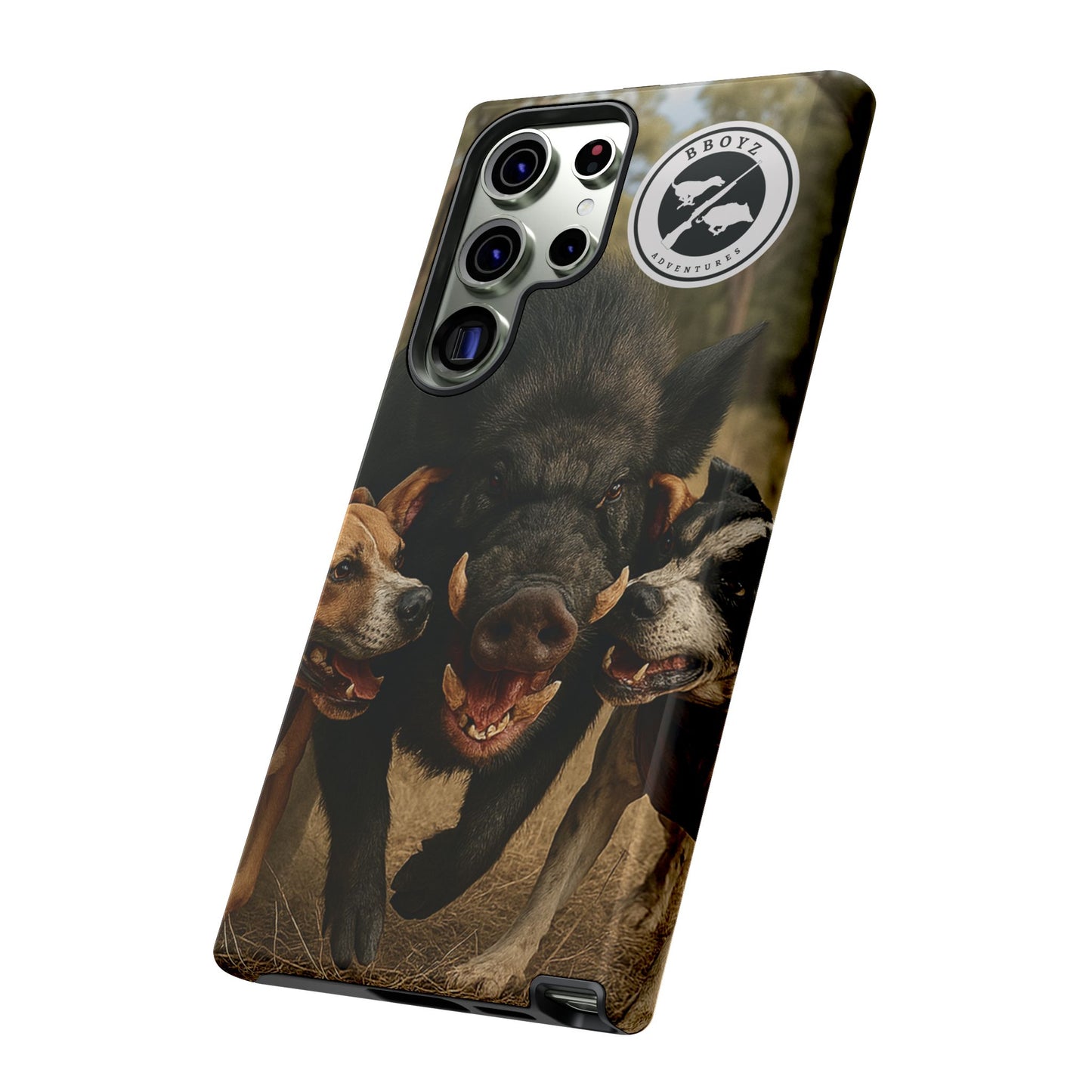 Tough Cases - Wild Boar & Dogs Phone Case - Adventure Vibe, Perfect Gift for Animal Lovers