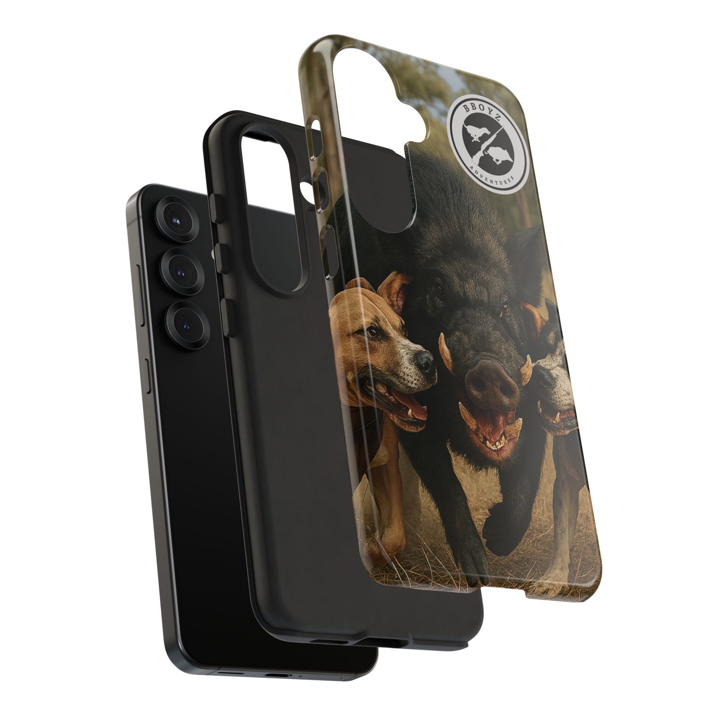 Tough Cases - Wild Boar & Dogs Phone Case - Adventure Vibe, Perfect Gift for Animal Lovers