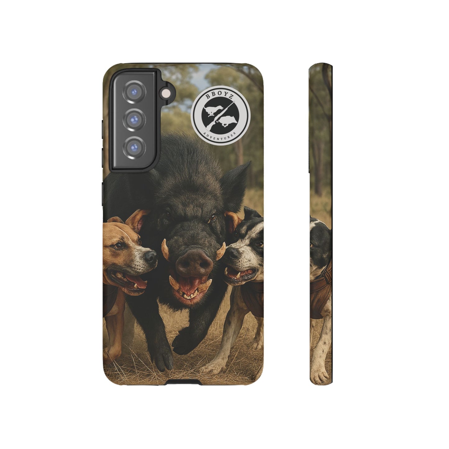 Tough Cases - Wild Boar & Dogs Phone Case - Adventure Vibe, Perfect Gift for Animal Lovers