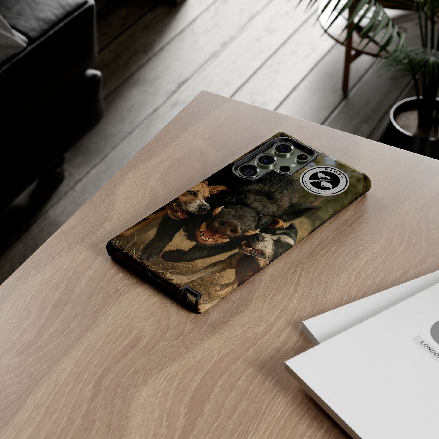 Tough Cases - Wild Boar & Dogs Phone Case - Adventure Vibe, Perfect Gift for Animal Lovers