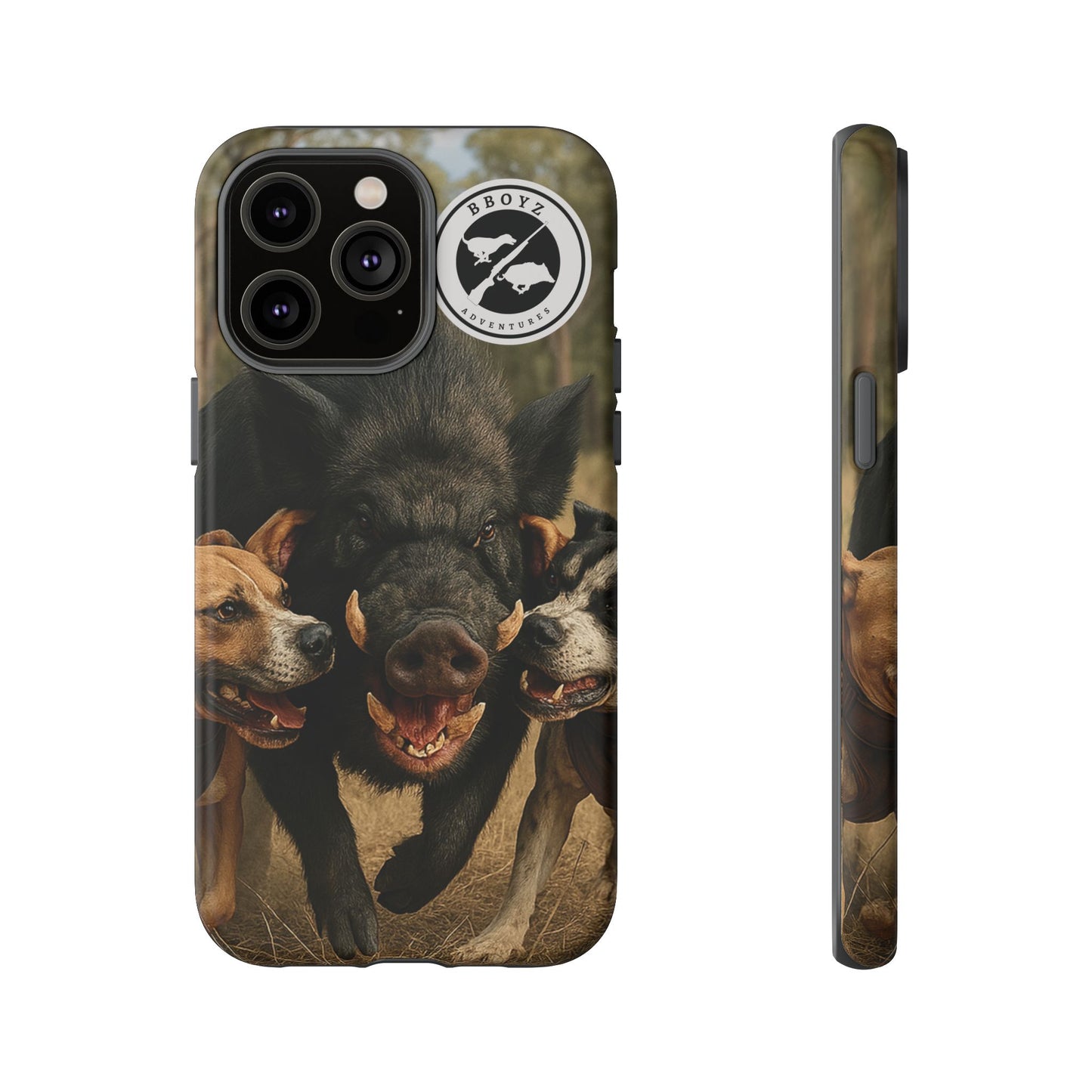 Tough Cases - Wild Boar & Dogs Phone Case - Adventure Vibe, Perfect Gift for Animal Lovers