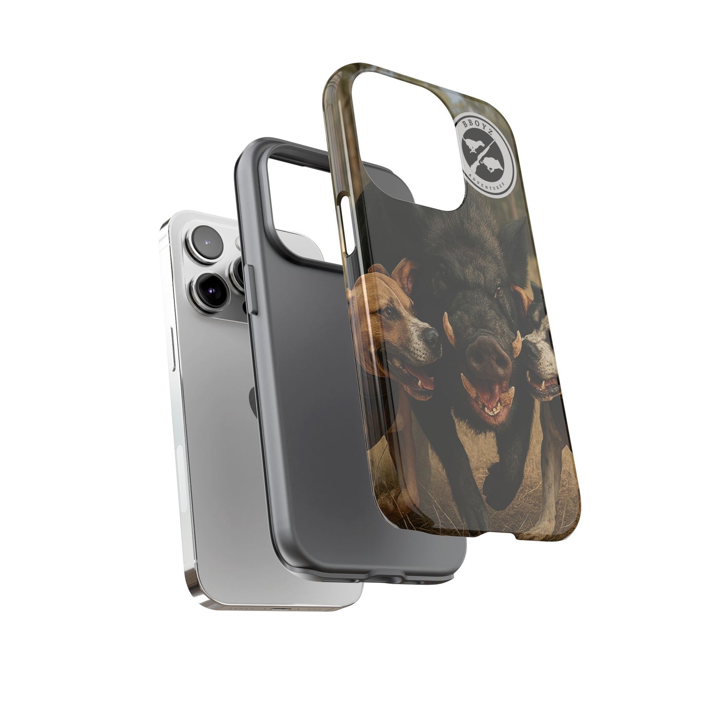 Tough Cases - Wild Boar & Dogs Phone Case - Adventure Vibe, Perfect Gift for Animal Lovers
