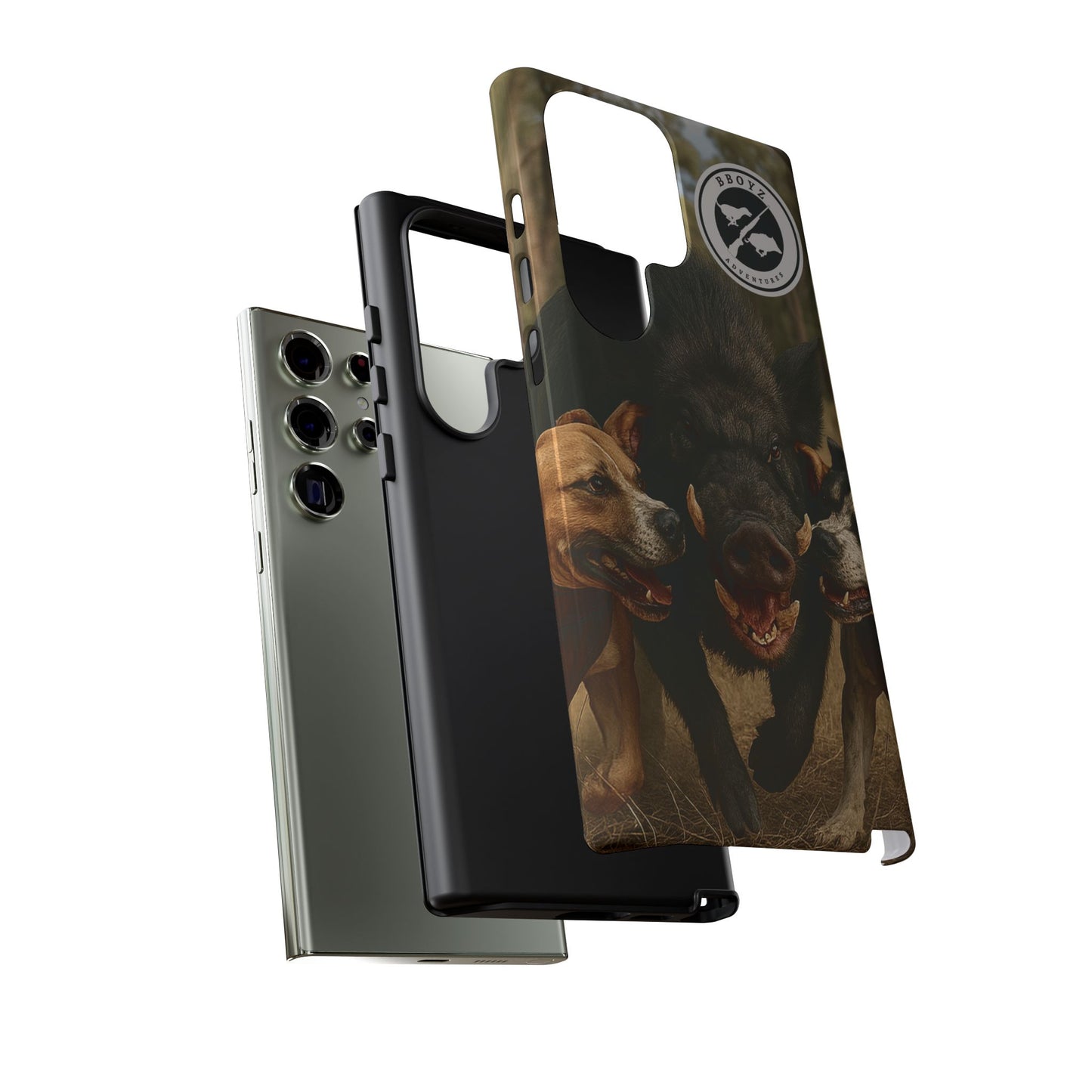 Tough Cases - Wild Boar & Dogs Phone Case - Adventure Vibe, Perfect Gift for Animal Lovers