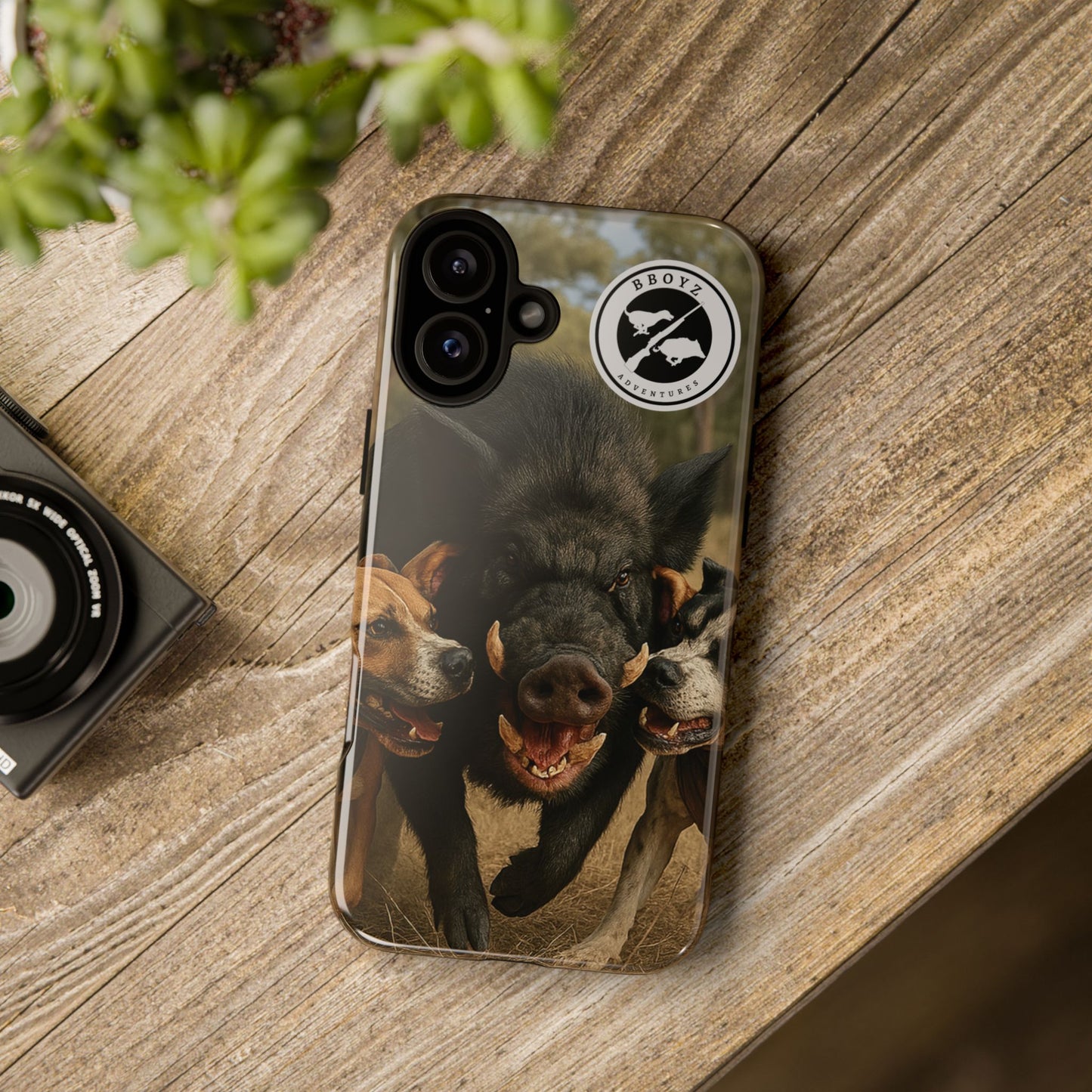 Tough Cases - Wild Boar & Dogs Phone Case - Adventure Vibe, Perfect Gift for Animal Lovers