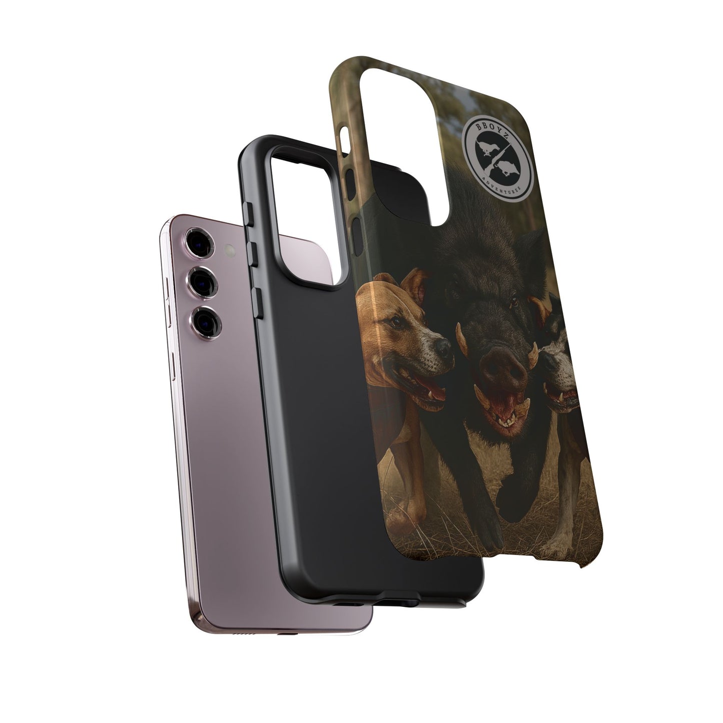 Tough Cases - Wild Boar & Dogs Phone Case - Adventure Vibe, Perfect Gift for Animal Lovers