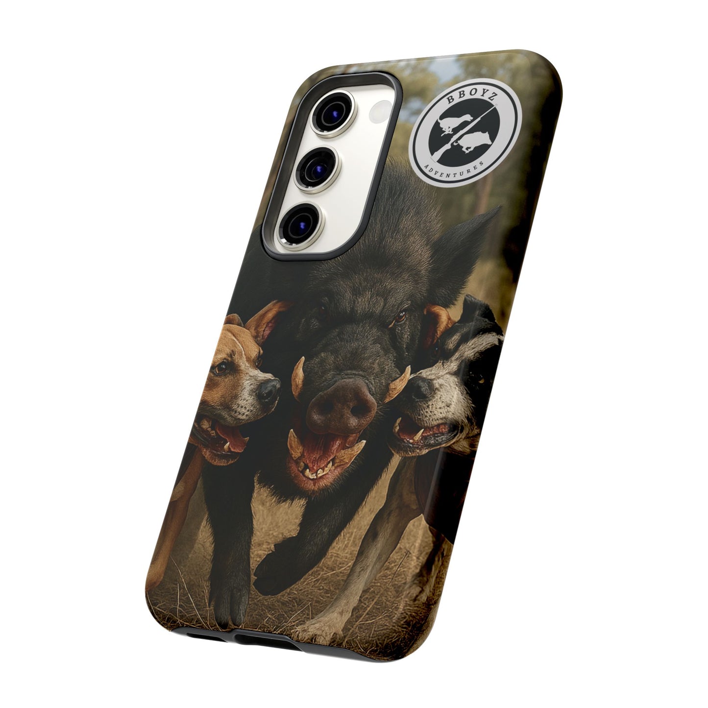Tough Cases - Wild Boar & Dogs Phone Case - Adventure Vibe, Perfect Gift for Animal Lovers