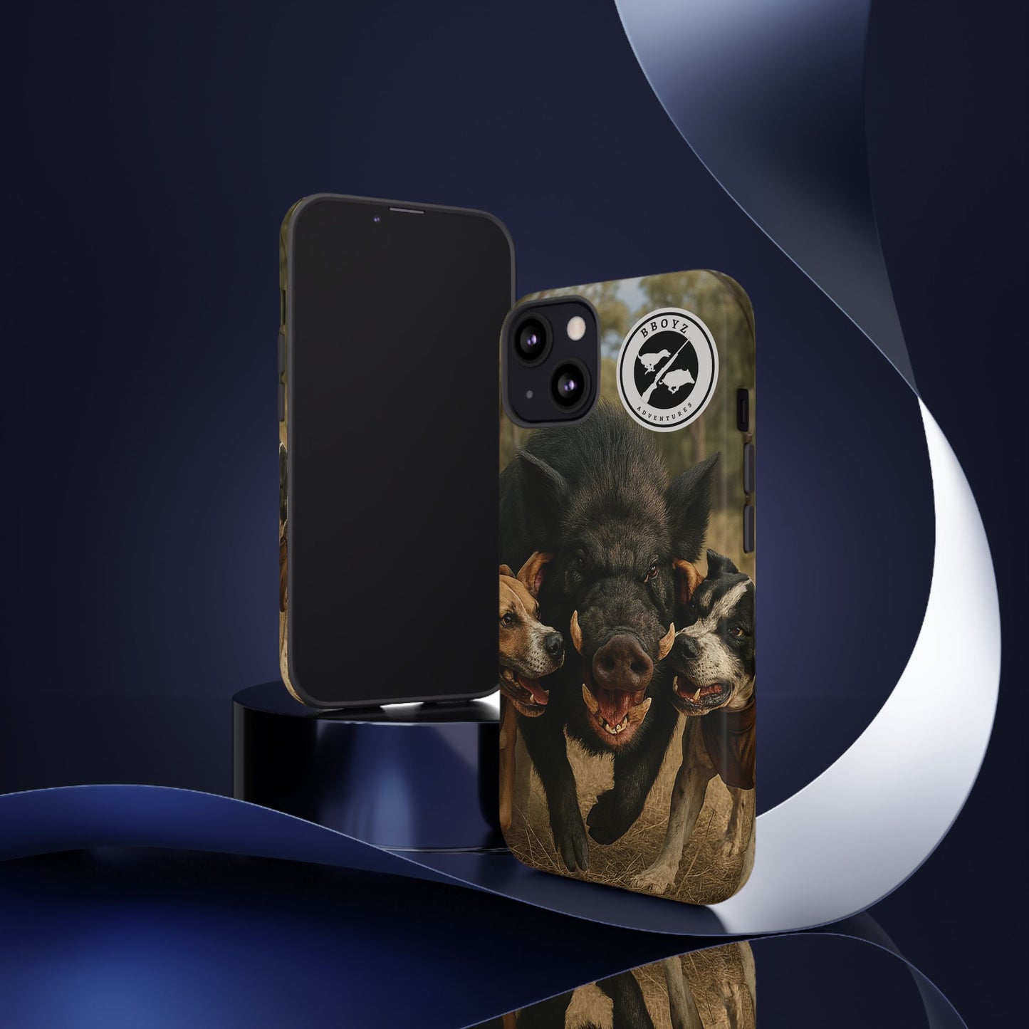 Tough Cases - Wild Boar & Dogs Phone Case - Adventure Vibe, Perfect Gift for Animal Lovers
