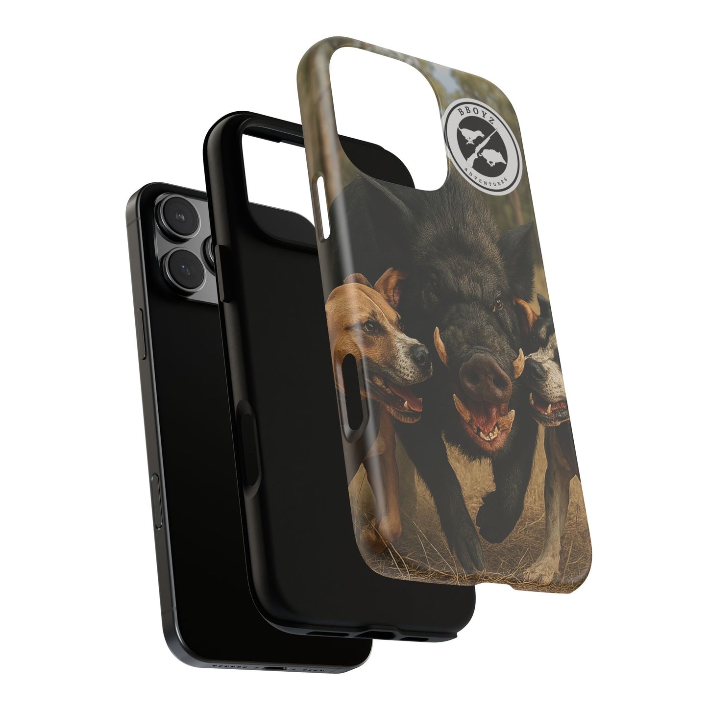 Tough Cases - Wild Boar & Dogs Phone Case - Adventure Vibe, Perfect Gift for Animal Lovers