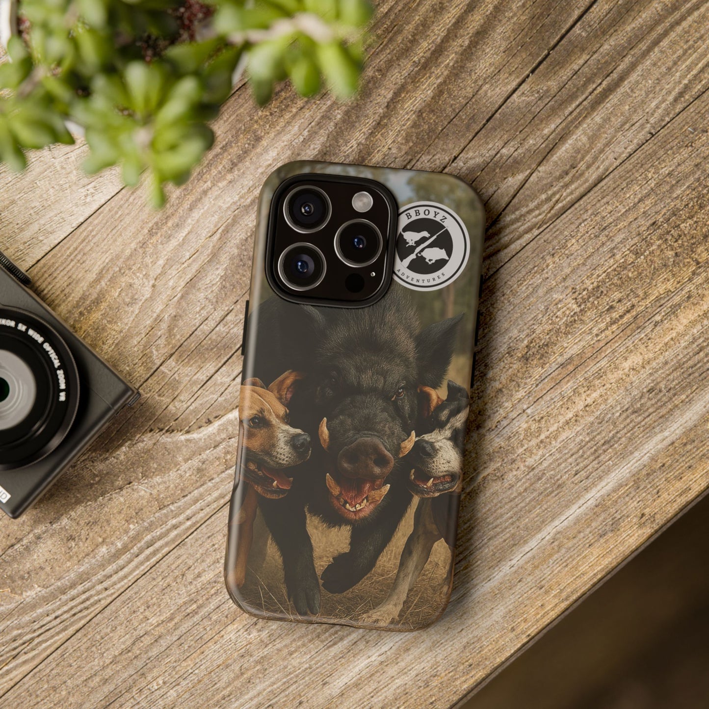 Tough Cases - Wild Boar & Dogs Phone Case - Adventure Vibe, Perfect Gift for Animal Lovers