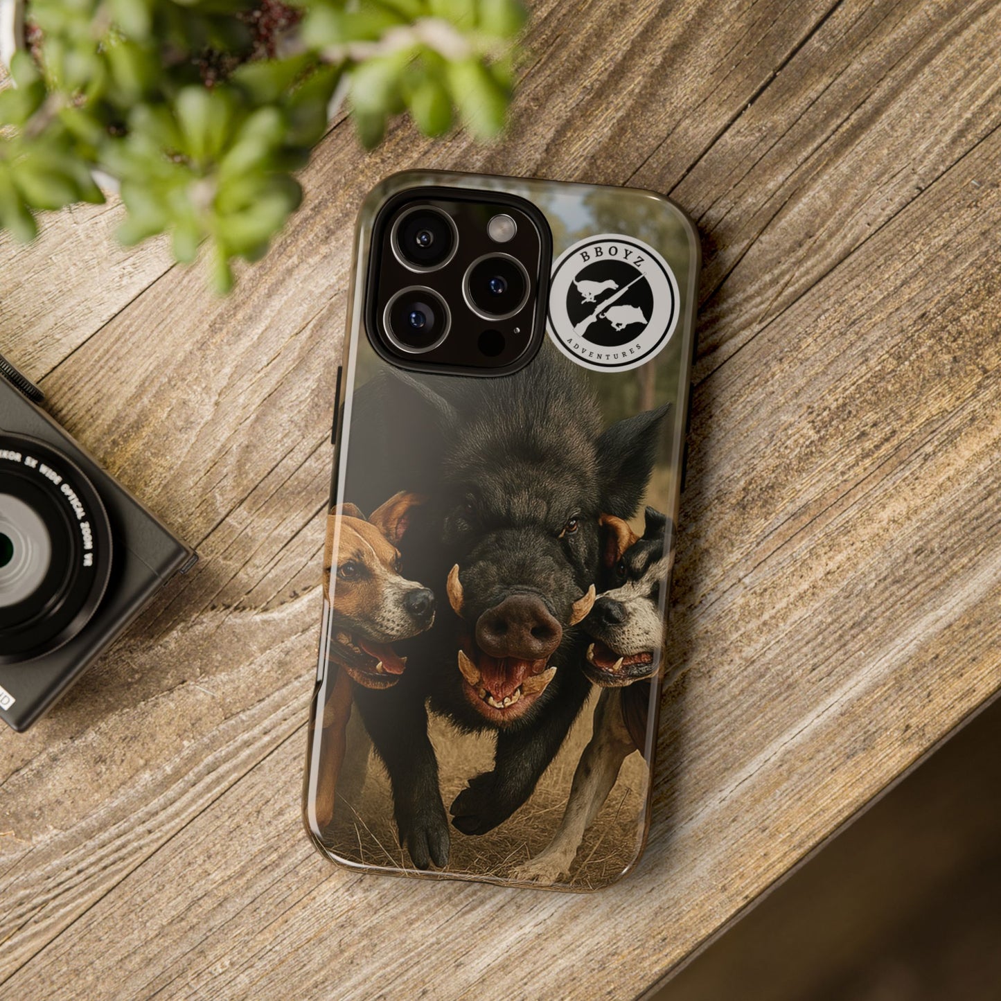 Tough Cases - Wild Boar & Dogs Phone Case - Adventure Vibe, Perfect Gift for Animal Lovers