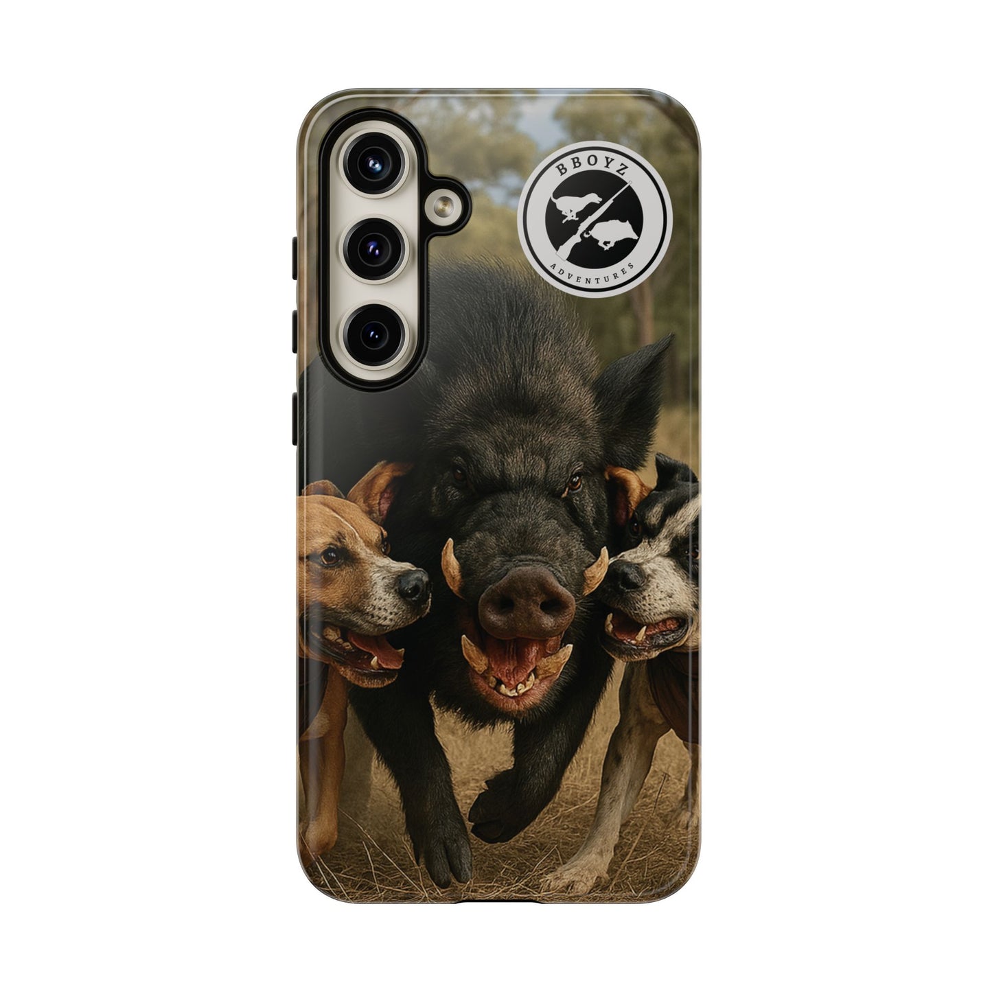 Tough Cases - Wild Boar & Dogs Phone Case - Adventure Vibe, Perfect Gift for Animal Lovers